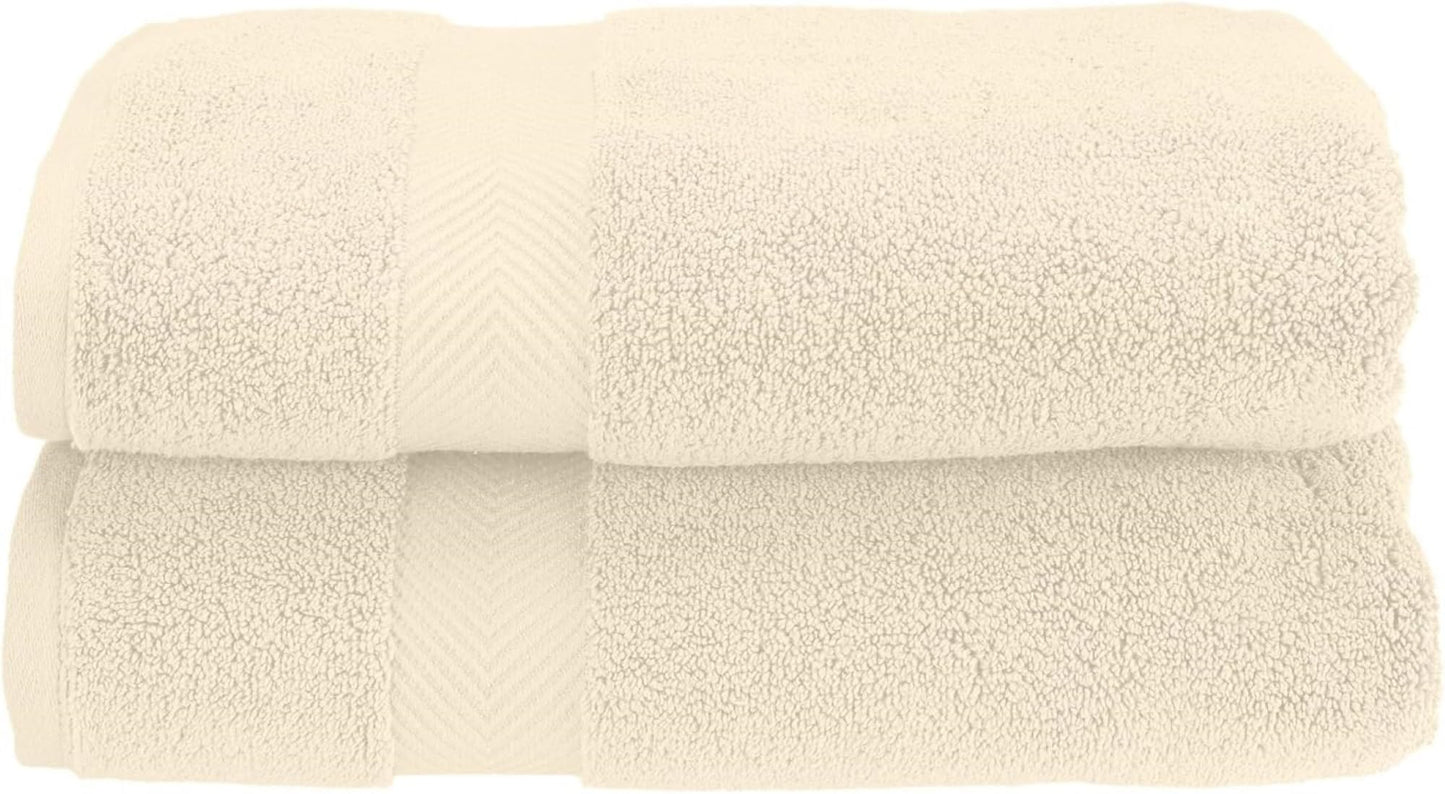 Superior Zero Twist 100% Cotton Bathroom Towels, Super Soft, Fluffy, and Absorbent, Premium Quality 6 Piece Towel Set with 2 Washcloths, 2 Hand Towels, and 2 Bath Towels, Coral