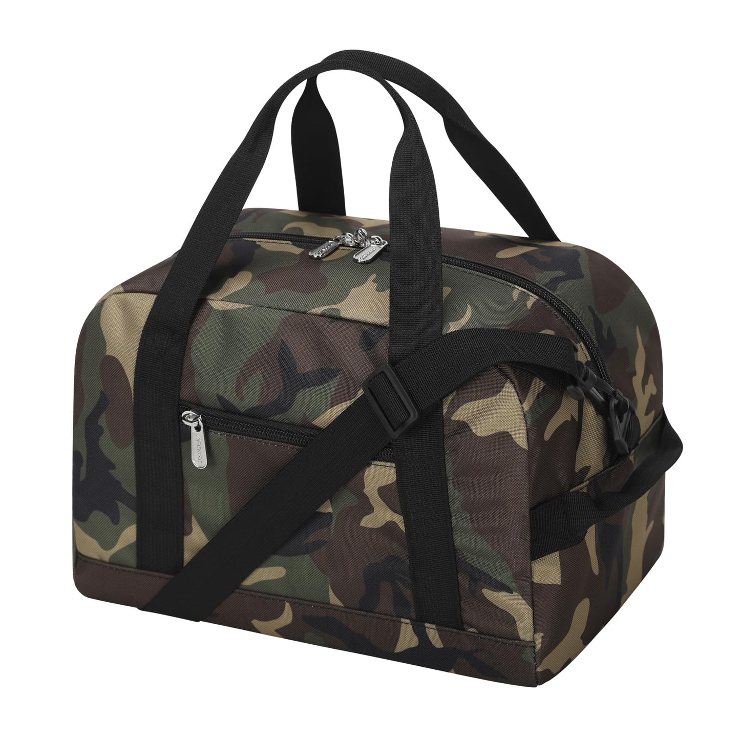 Small Gym Bag Carry On Bag - 12 in Mini Duffle Bag Lightweight for Overnight Travel(Black)