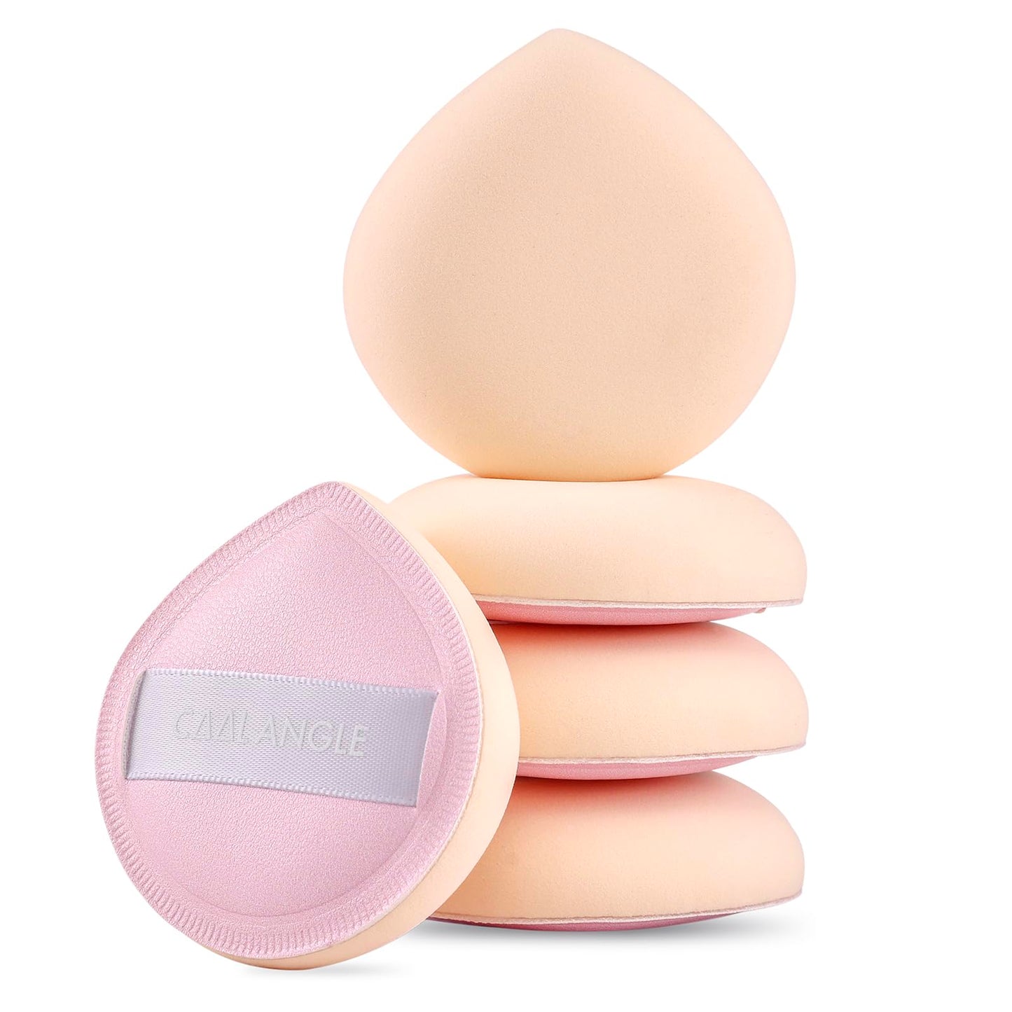 5Pcs Makeup Sponge For Foundation Concealer And Powder, Latex Free Blender Sponge For Natural And Easy Makeup Soft Long-lasting And Beginner-friendly, Green, Medium