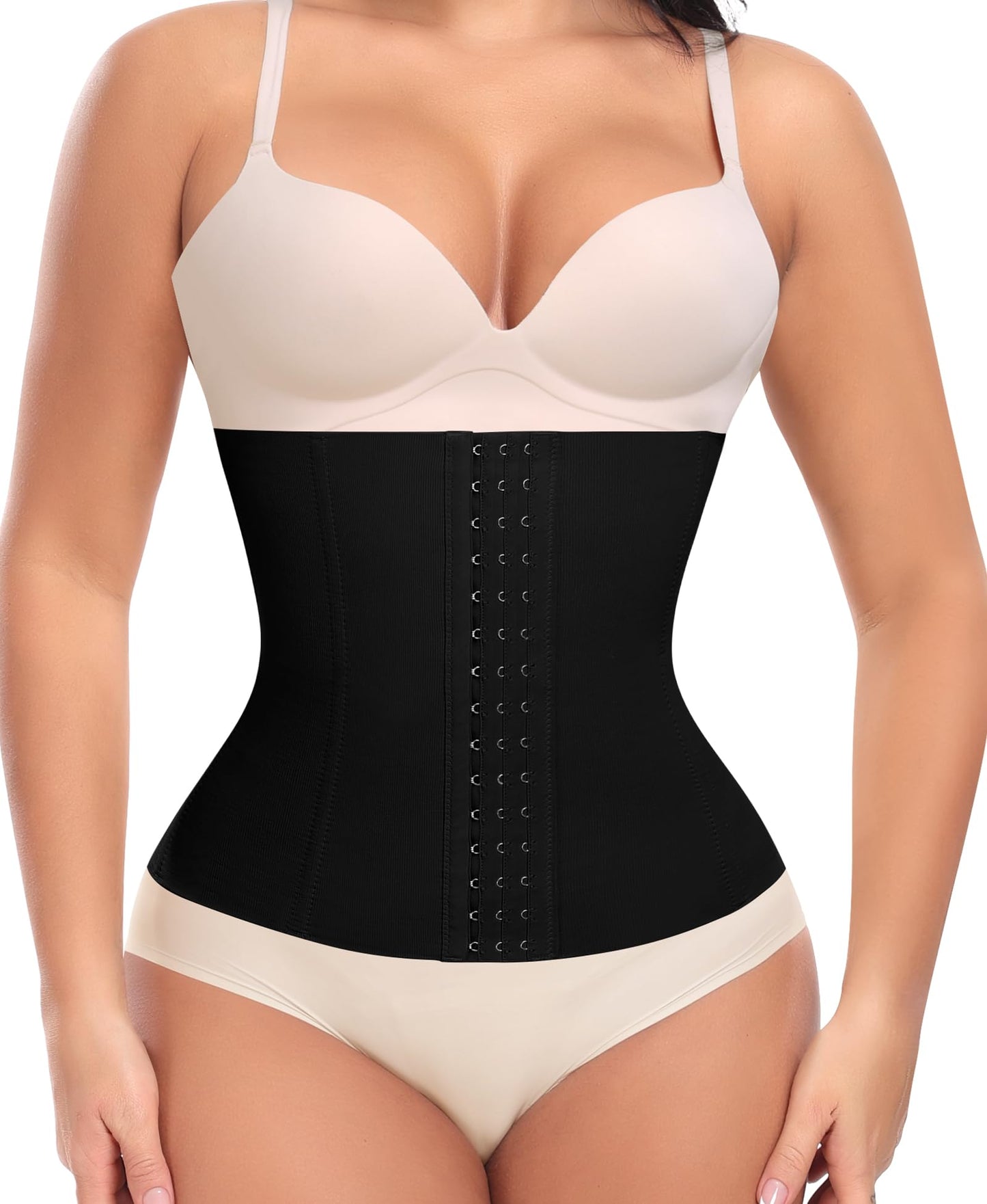 Ganado Waist Trainer for Women Corset Shapewear Tummy Control Waist Cincher Underbust Postpartum Girdle Body Shaper