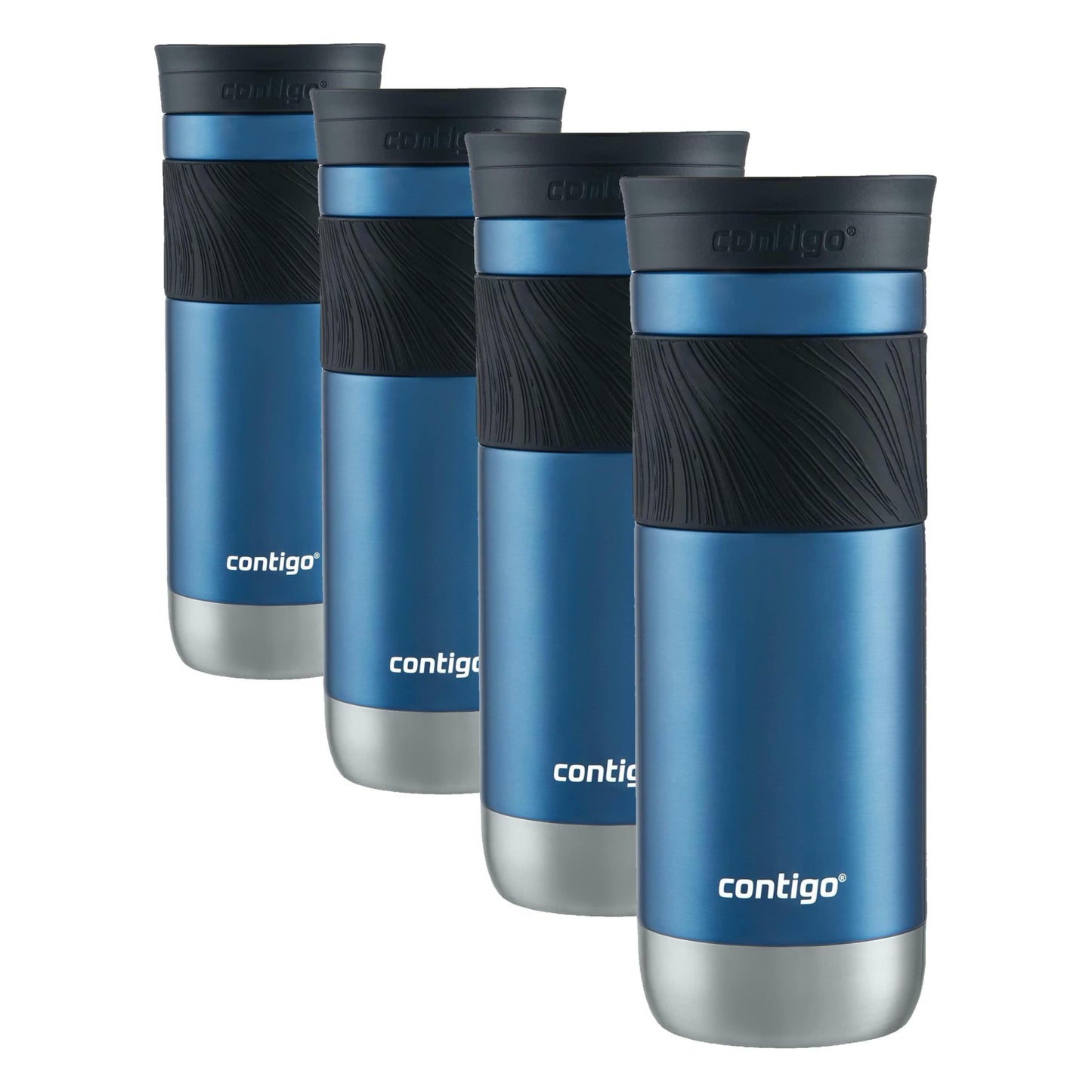 Contigo Byron Vacuum-Insulated Stainless Steel Travel Mug, 20oz - Leak-Proof Lid, BPA-Free, Blue Corn - Perfect Reusable Cup for Coffee or Water; hot and cold beverage holder