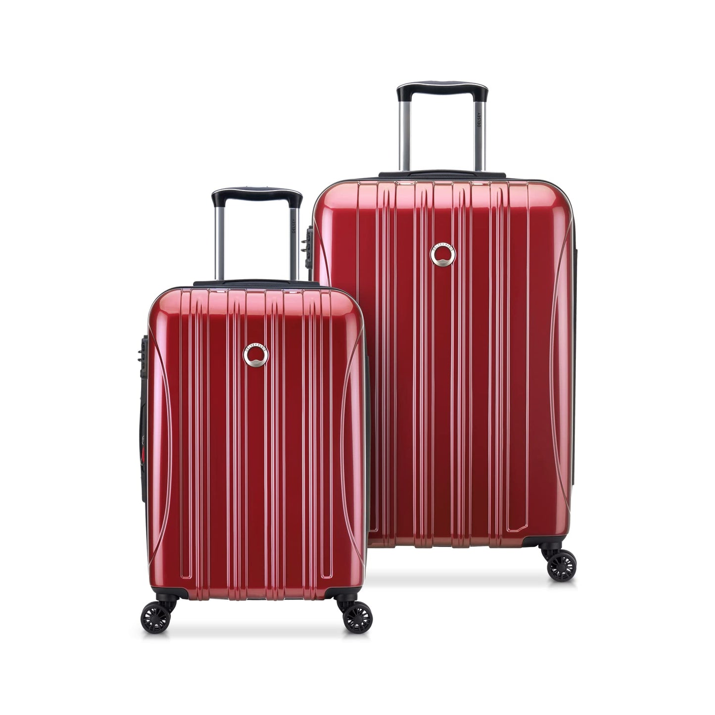 DELSEY PARIS Helium Aero Hardside Expandable Luggage with Spinner Wheels, Blue Cobalt, 3-Piece Set (21/24/28)