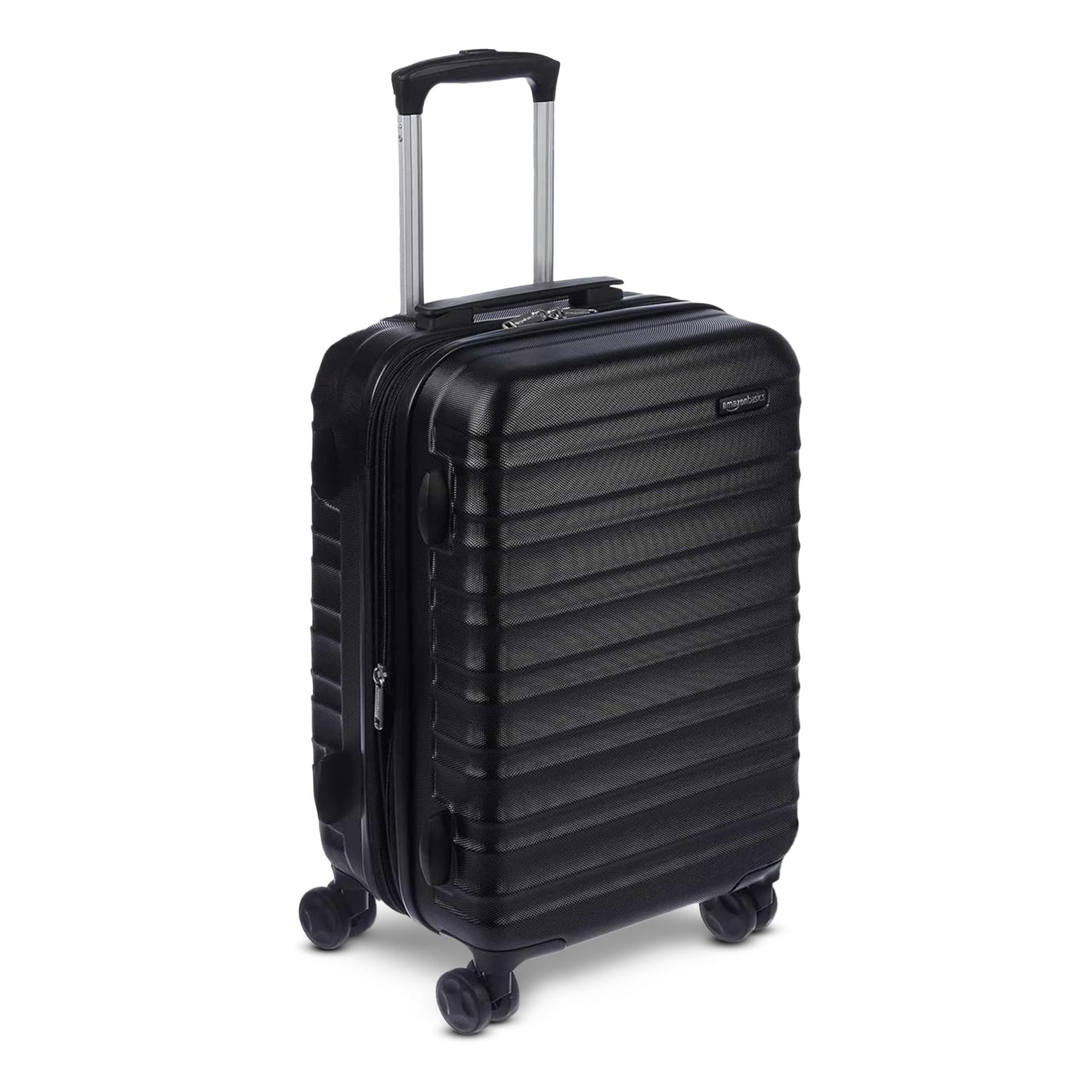 Amazon Basics 3-Piece Set (21", 26", 30"), Hardshell Suitcases With Wheels, Expandable For Up to 25% More Space, With Scratch-Resistant Surface, Four Multi-directional Wheels, Navy Blue