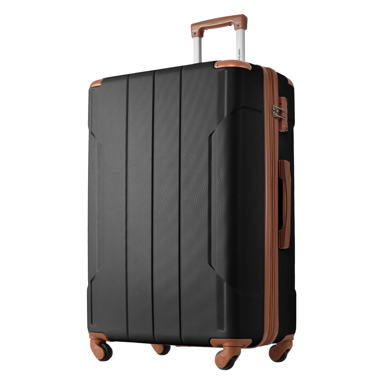 Merax Luggage Sets 3-Piece Hardshell with Spinner Wheels Lightweight Suitcase with Corner Guards (Green, 20/24/28)