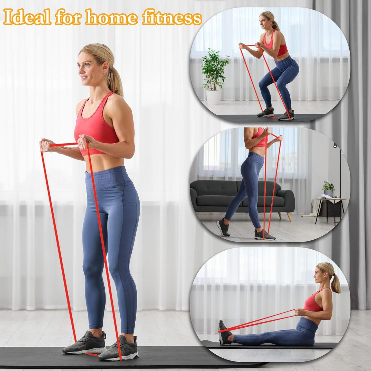 8 Pcs Resistance Bands Pull up Bands Pull up Assistance Bands Exercise Workout Bands for Working Out Muscle Training Physical Therapy Muscle Training Men and Women