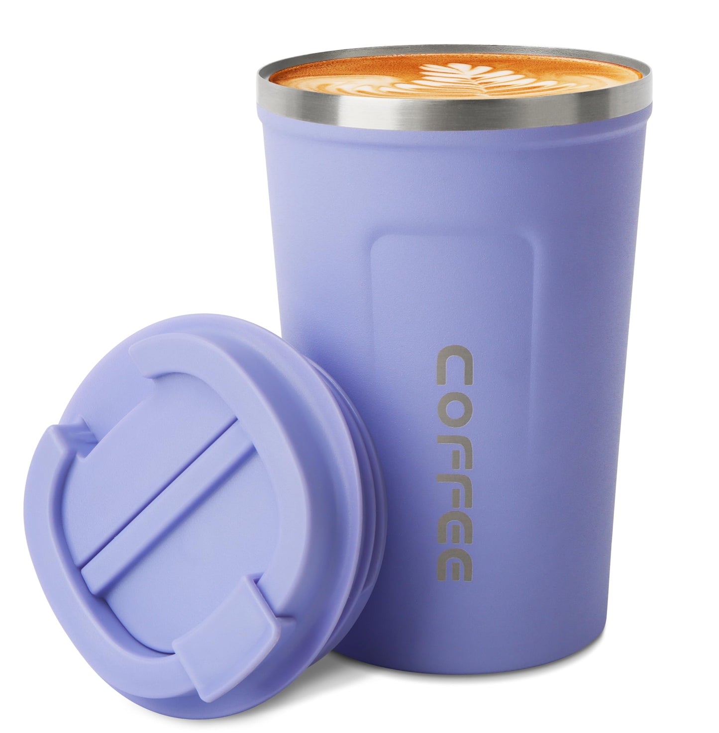 12 oz Stainless Steel Vacuum Insulated Tumbler - Coffee Travel Mug Spill Proof with Lid - Thermos Cup for Keep Hot/Ice Coffee,Tea and Beer (Green)