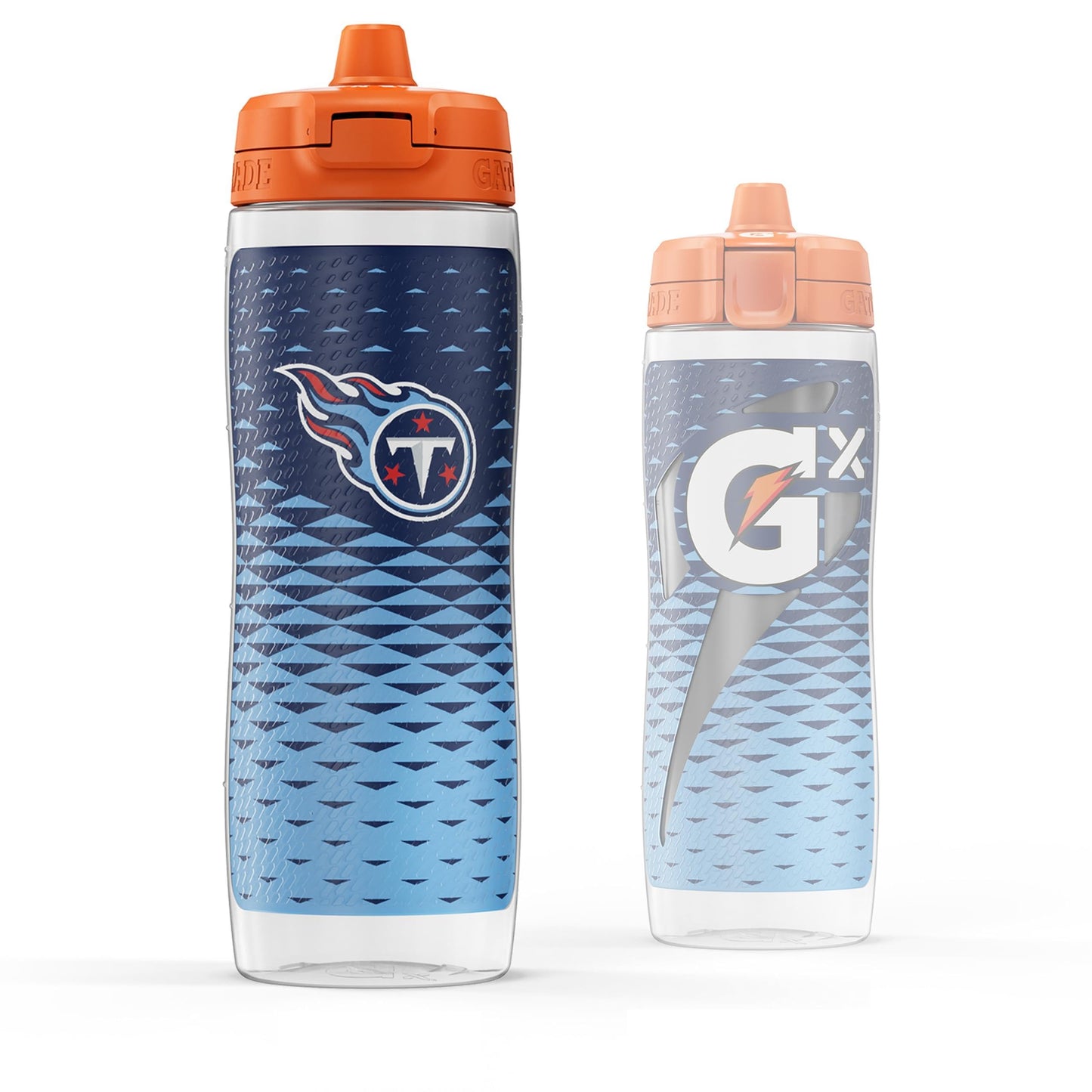 Gatorade Gx NFL Non-Slip Squeeze Bottles, 30 fl oz, Gx Hydration System