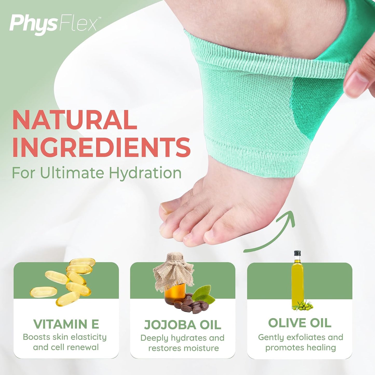 4-Pack Moisturizing Heel Socks for Cracked Heels - Gel Socks for Dry Cracked Feet Repair - Silicone Socks for Women and Men Foot Treatment & Overnight Hydration (Gray)