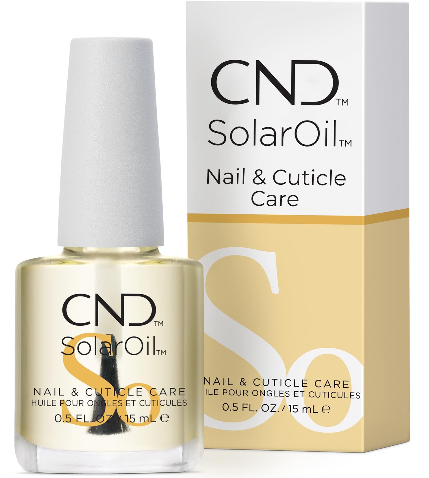 CND SolarOil Cuticle Oil, Blend Of Jojoba, Vitamin E, Rice Bran & Sweet Almond Oils, Moisturizes & Conditions