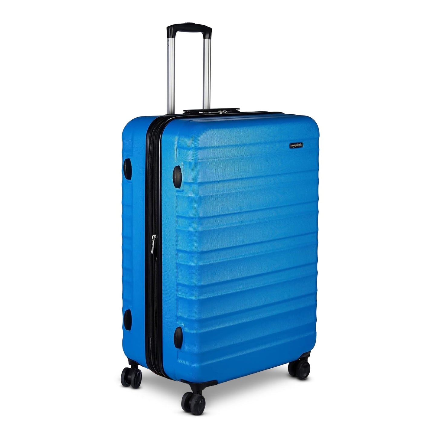 Amazon Basics 3-Piece Set (21", 26", 30"), Hardshell Suitcases With Wheels, Expandable For Up to 25% More Space, With Scratch-Resistant Surface, Four Multi-directional Wheels, Navy Blue