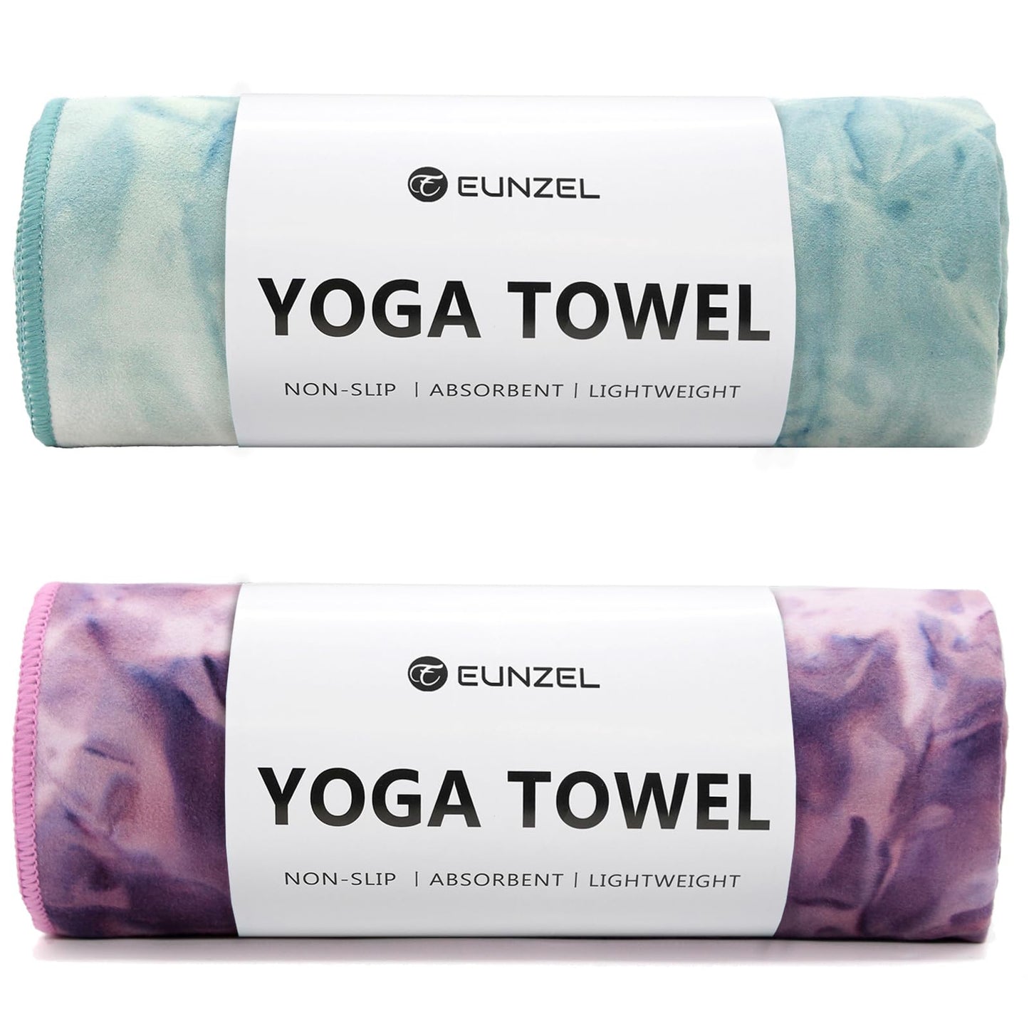 Eunzel Hot Yoga Towel Non-Slip Yoga Mat Towel Ultra-Absorbent Microfiber Towel for Hot Yoga, Pilates,Bikram and Workout 26.5"x 72"