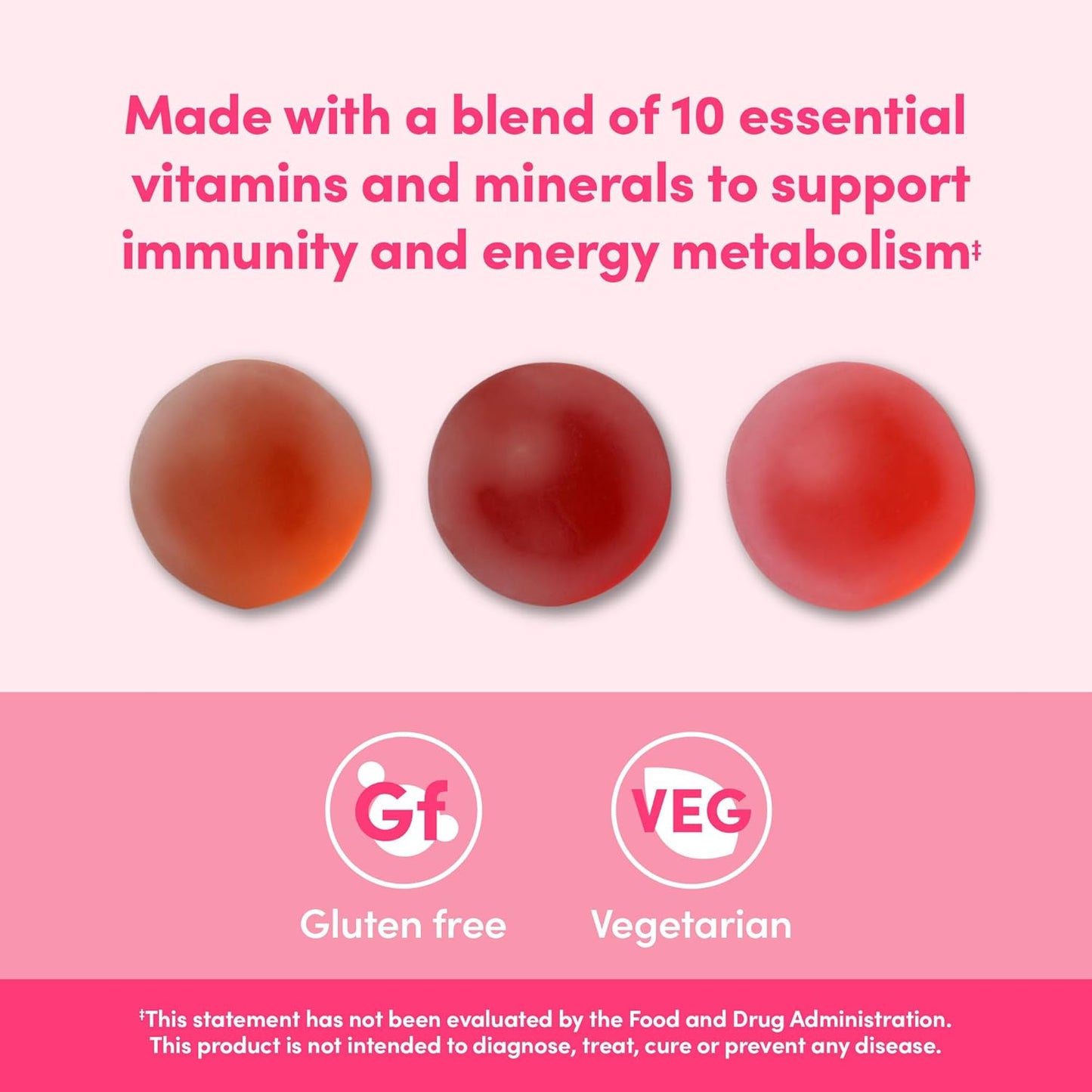 Amazon Elements - Adult Women’s Organic Multivitamins, 90 Gummies (30 servings), Vegetarian, Gluten Free (Previously Revly)