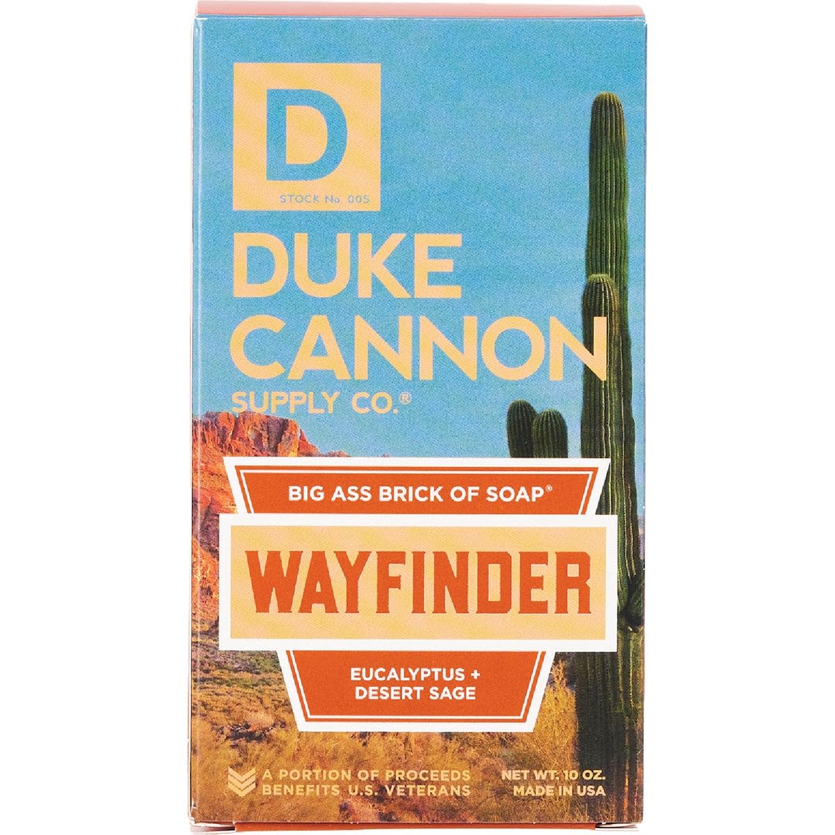Duke Cannon Supply Co. Big Brick of Soap Wayfinder - Superior Grade, Extra Large Men's Bar Soap with Masculine Scents, Body Soap, All Skin Types, 10 oz