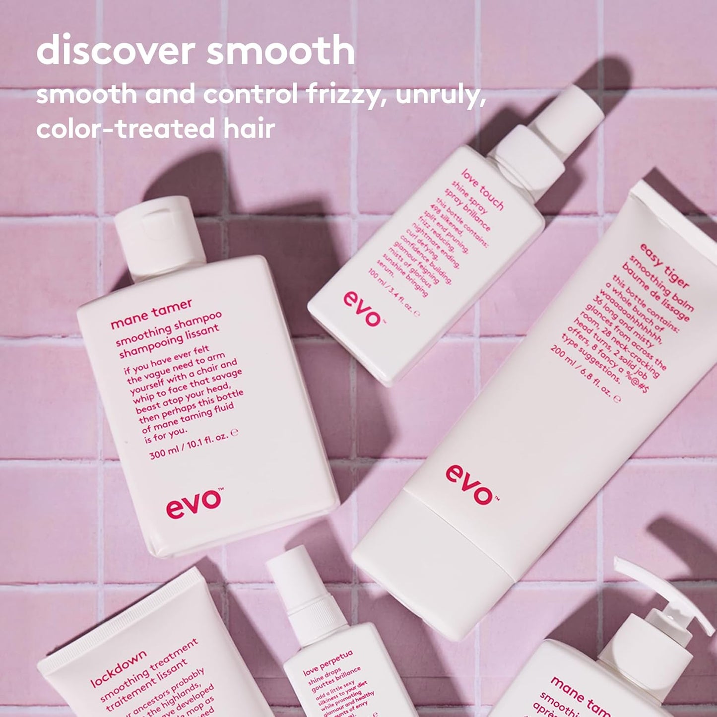 EVO Love Touch Shine Spray - Volumizing Finishing Hair Texture Spray - Smooths With Extra Shine - 100ml / 3.4fl.oz