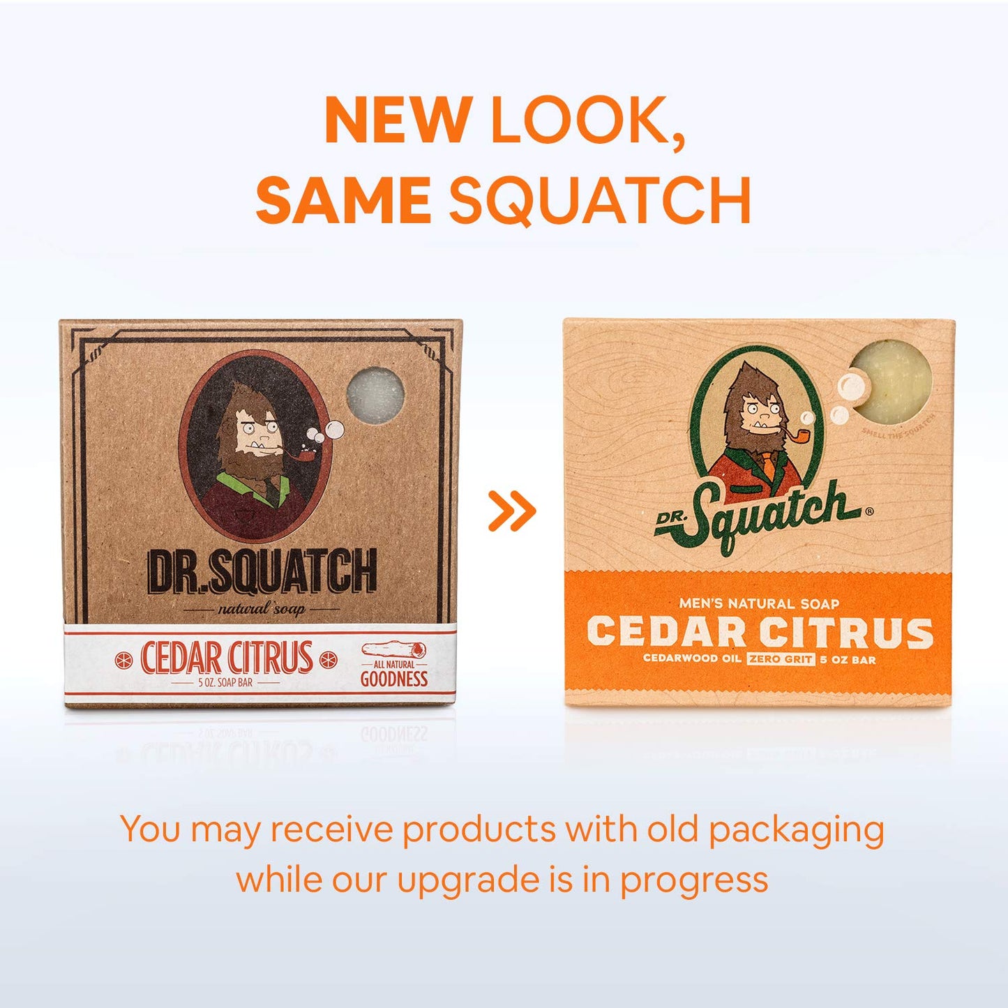 Dr. Squatch Natural Bar Soap for Men - Cold Process Soap with No Harsh Chemicals - Cedar Citrus (5 oz, 3-Pack)