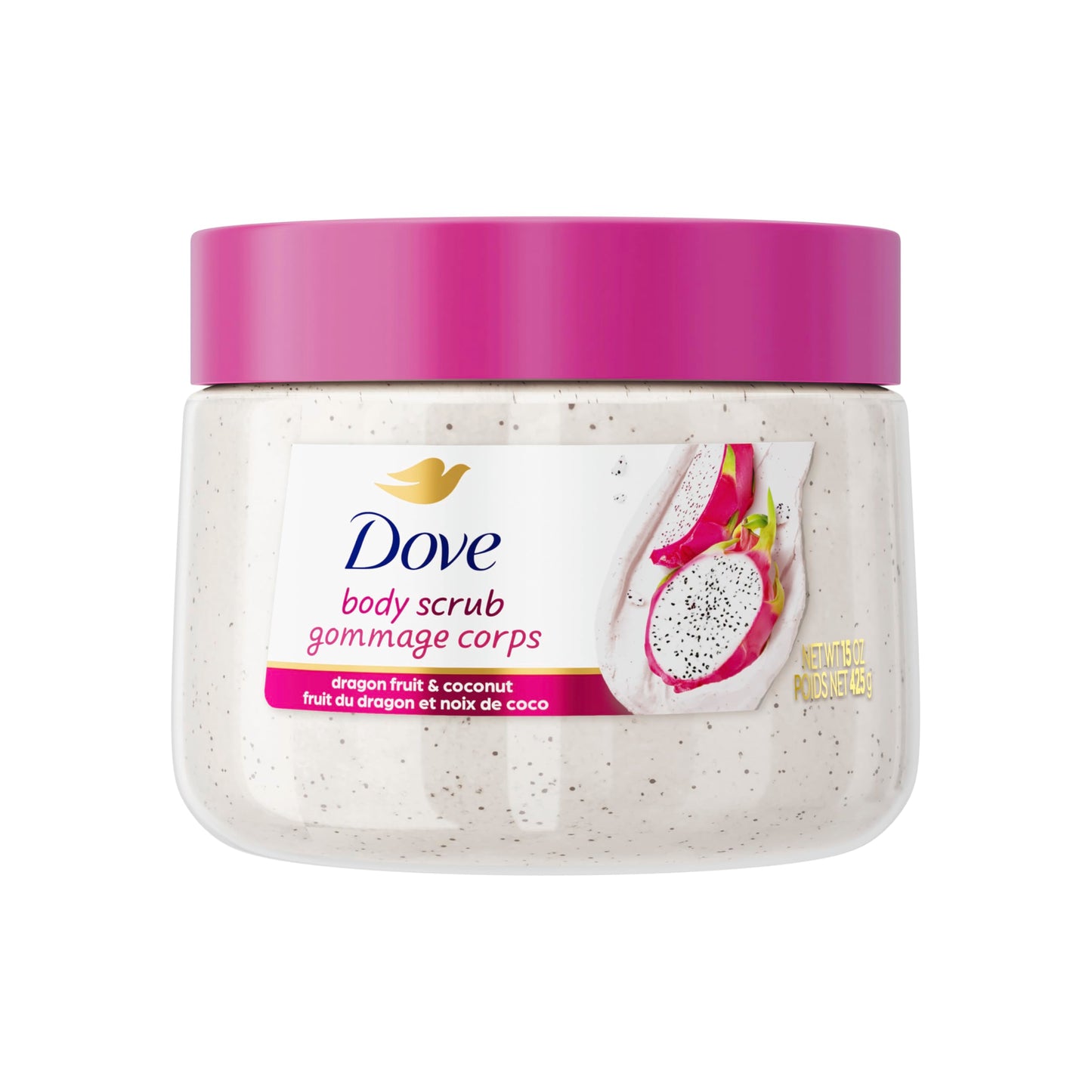 Dove Brown Sugar and Coconut Butter Body Scrub Exfoliates and Deeply Nourishes for Smooth, Radiant Skin 15 oz