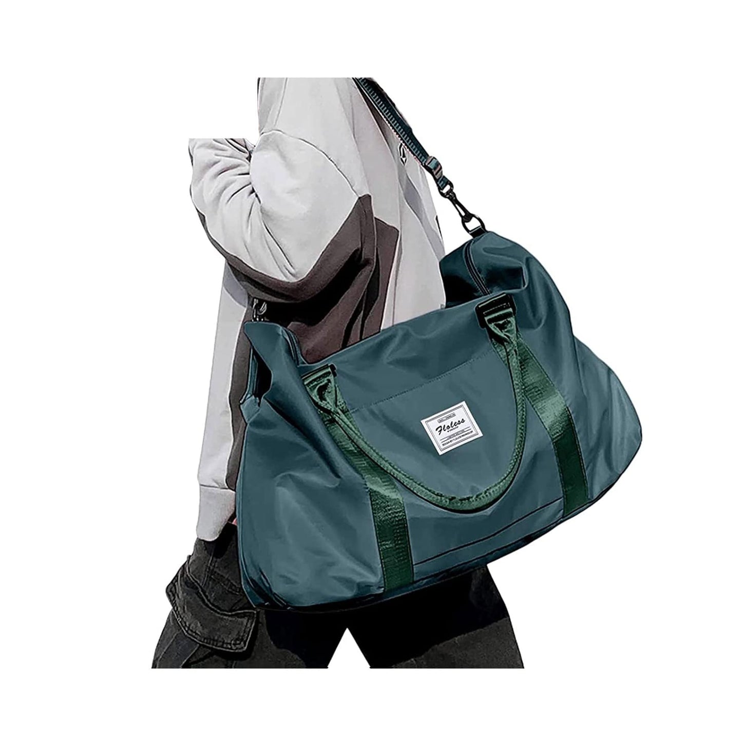 Sport Travel Duffle Bag Large Gym Tote Bag for Women, Weekender Carry on Bag for Airplane, Ladies Beach Overnight Bag Waterproof Luggage Bag with Wet Pocket