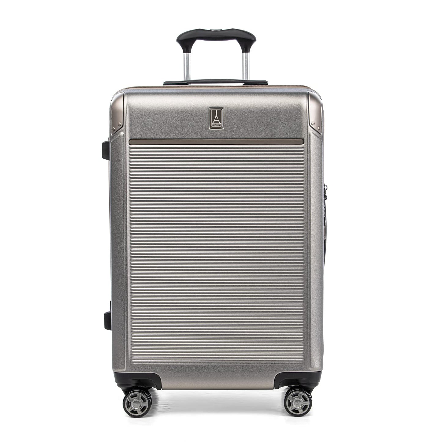 Travelpro Platinum Elite Hardside Expandable Checked Luggage, 8 Wheel Spinner, TSA Lock, Hard Shell Polycarbonate Suitcase, True Navy Blue, Checked Large 28-Inch
