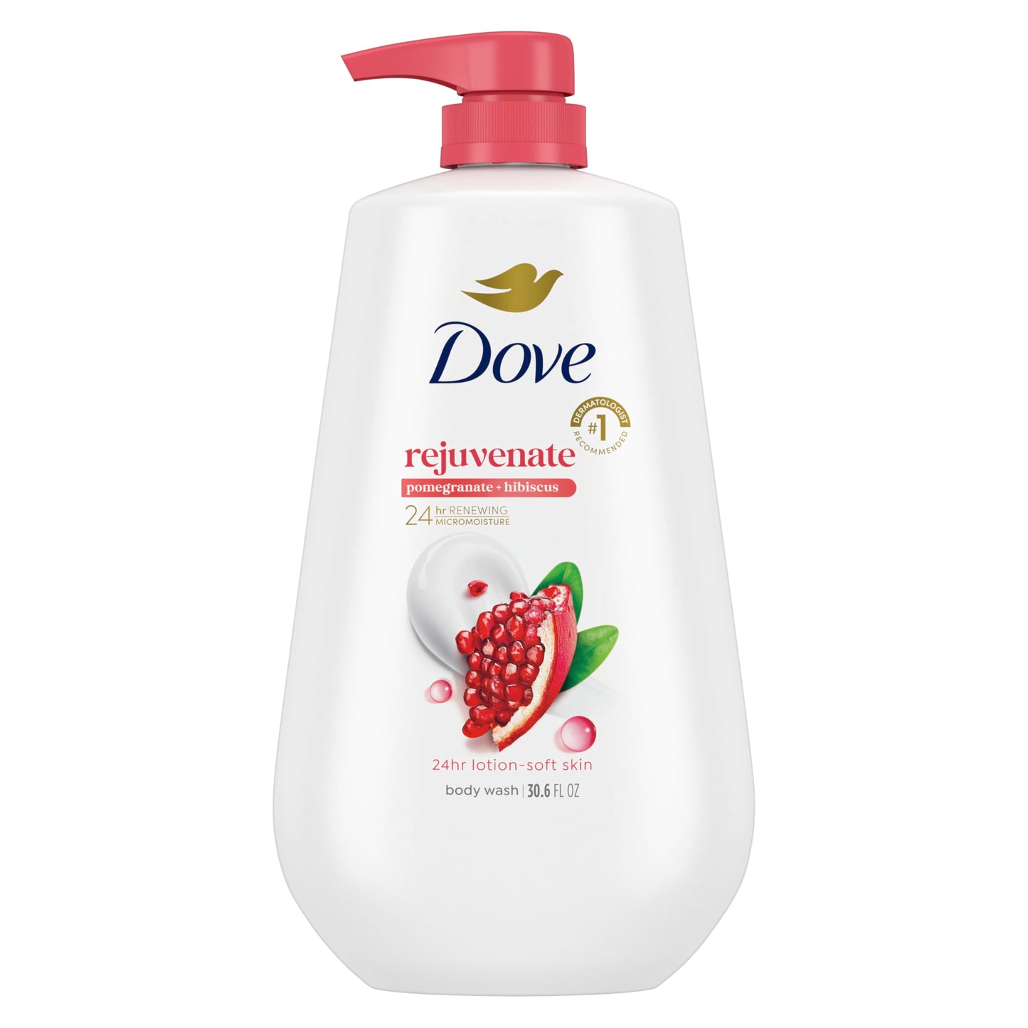 Dove Body Wash with Pump Pamper Shea Butter & Vanilla for 24hr Lotion-Soft Skin Moisturizing Skin Cleanser with No Sulfates No Parabens 30.6 oz