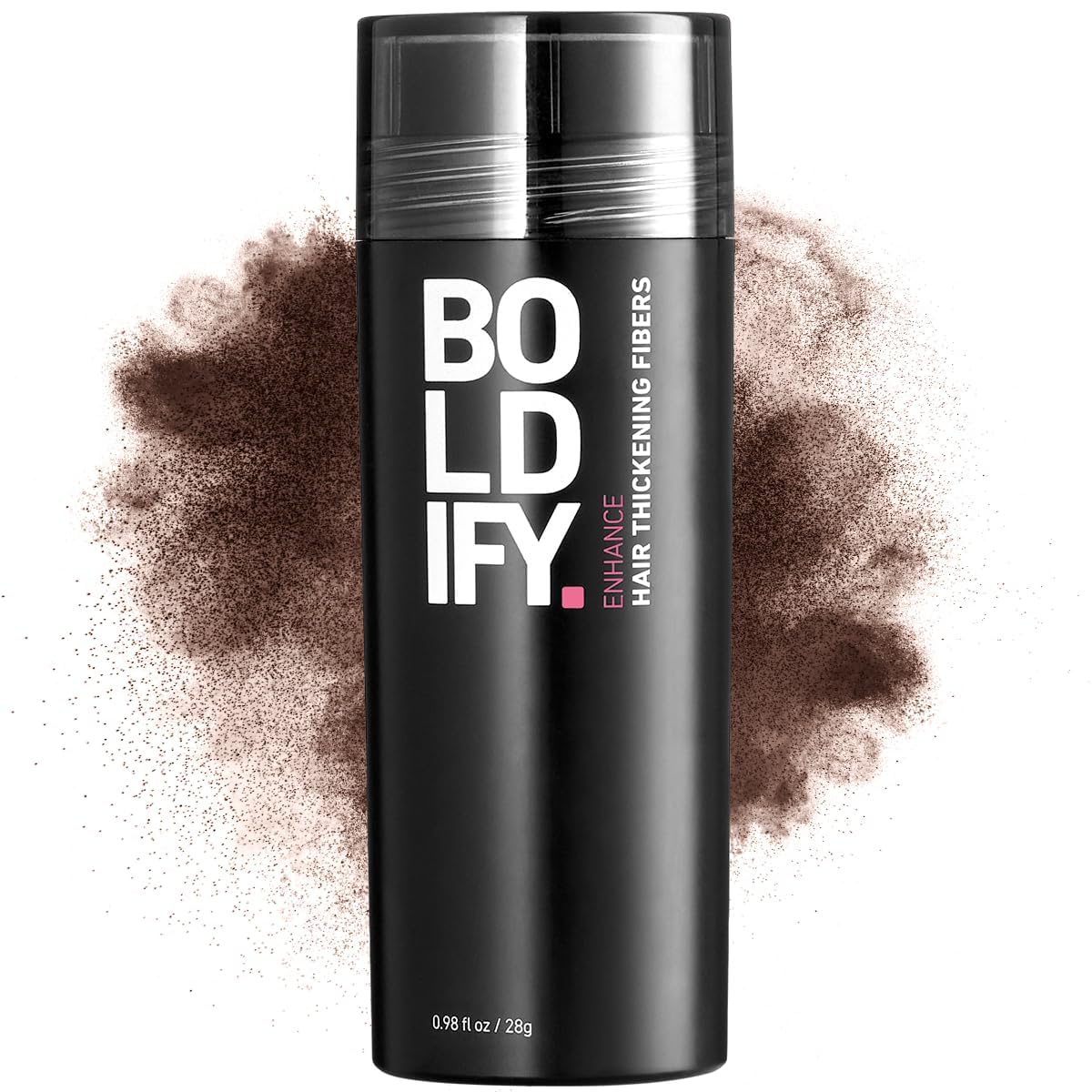 BOLDIFY Hair Fibers (12g) - Fill In Thinning and Fine Hair for an Instantly Fuller, Thicker Look - 14 Shades for Women & Men - Dark Brown