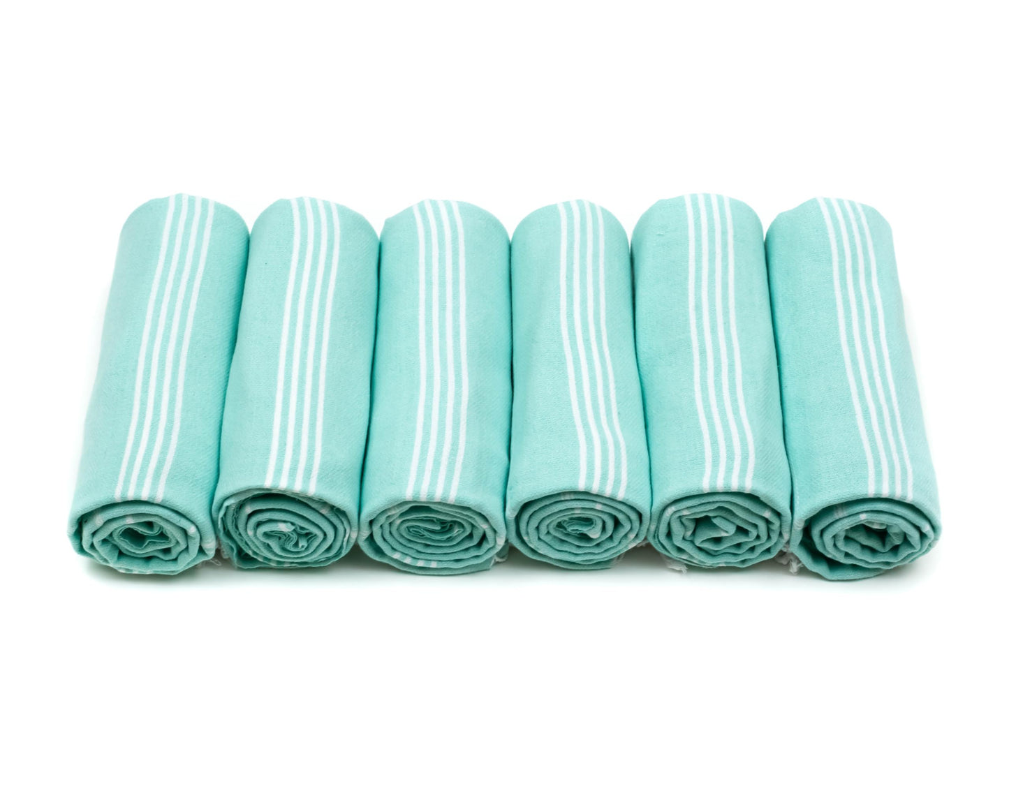 HAVLULAND Turkish Beach Towel Oversized 72’’x40’’ - Set of 6 | 100% Cotton Lightweight Sand Free Quick Dry Pool Towels | Extra Large Towels for Tie Dye Bath Towel Adults Beach Blanket Bulk of 6 White