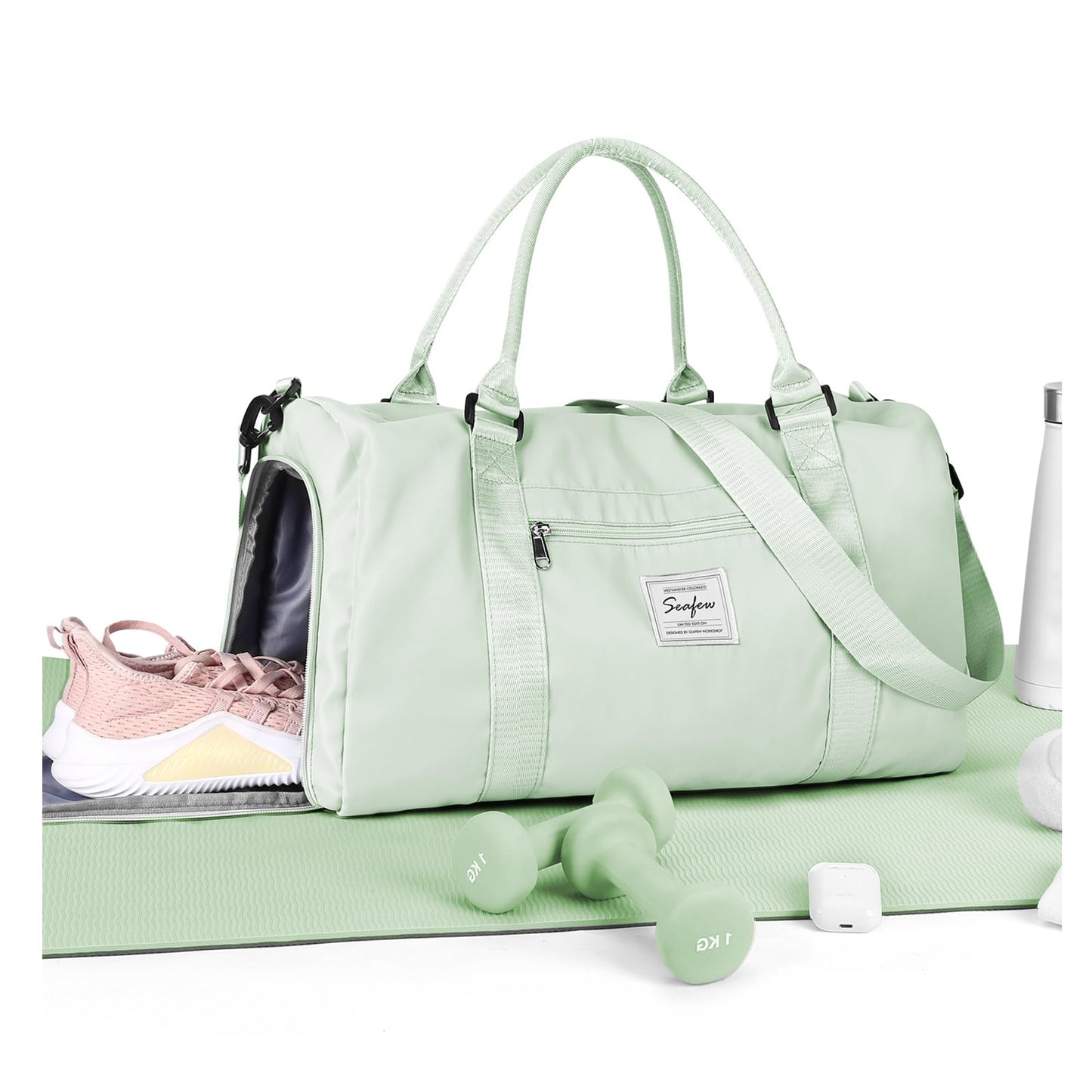 Gym Bag Womens,Travel Duffel Carry on Bag Sport Tote Bag Weekend Overnight Bag