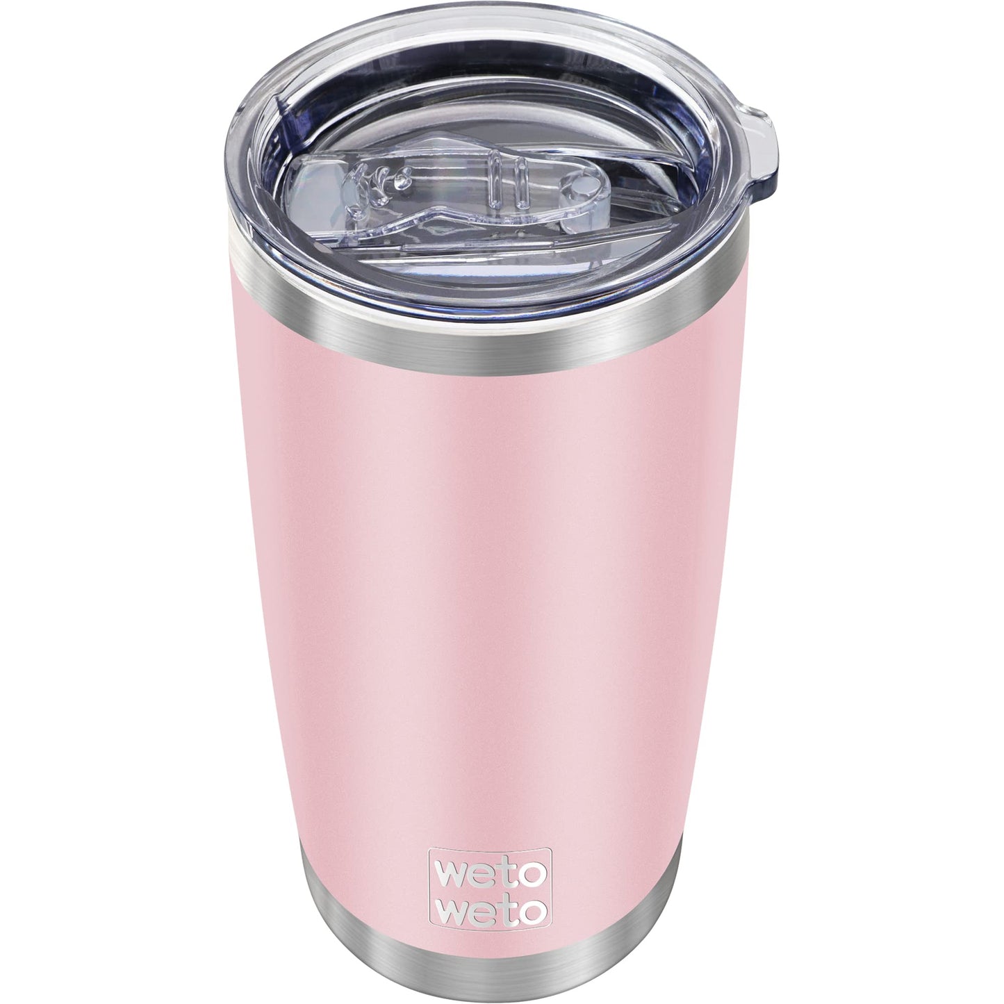 WETOWETO 20oz Tumbler, Stainless Steel Vacuum Insulated Coffee Travel Mug, Double Wall Powder Coated Insulated Coffee Mug Travel Mug with Lid Thermal Cup for Outdoor (Navy Blue, 1 Pack)