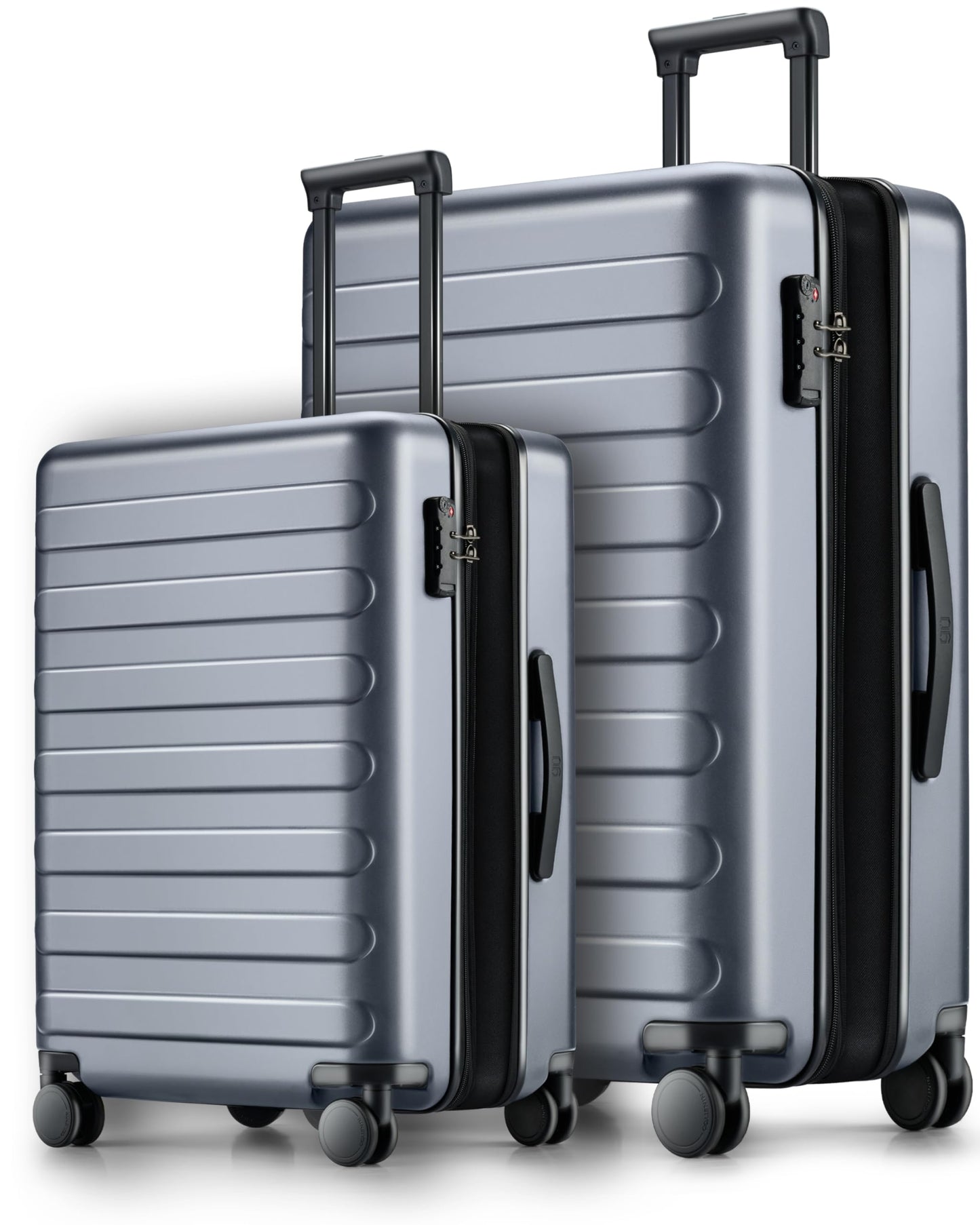 NINETYGO Carry On Luggage 22x14x9 Airline Approved, 20 Inch Luggage with Smooth Spinner Wheels, Lightweight, Hard Shell PC Suitcase Carry-On, Travel Luggage, TSA Approved (Pink, Rhine Basic)