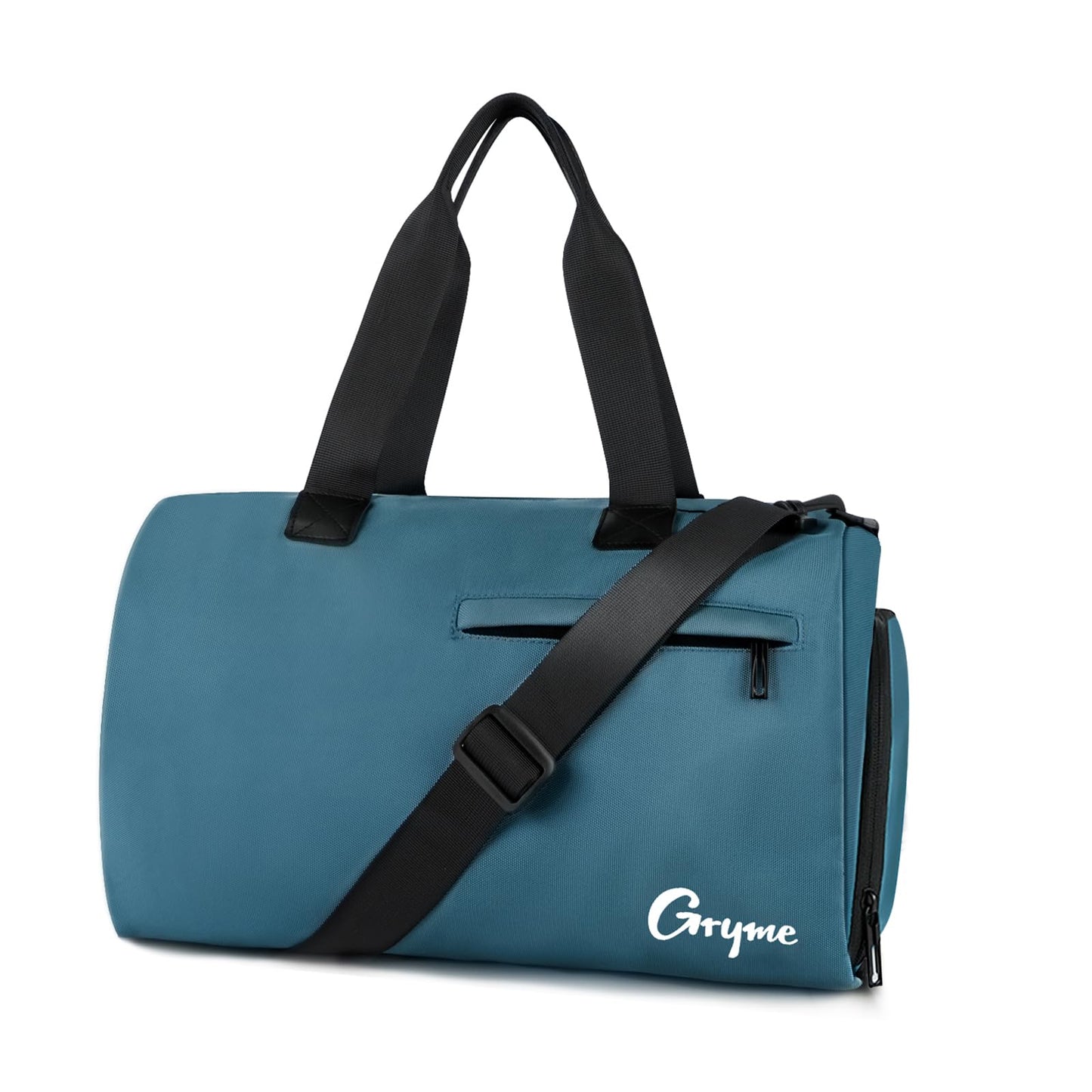 Gryme 15 Inch Small Gym Bag with Shoes Compartment and Wet Pocket, Mini Duffle Bag for Men & Women, Small Sports Bag for Travel Carry On, Swimming, Workout, Weekender Overnight