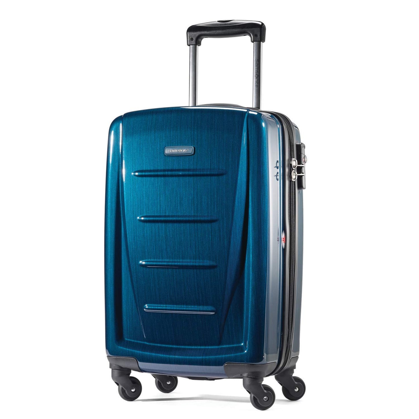 Samsonite Winfield 2 Hardside Expandable Luggage with Spinner Wheels, Burgundy, Checked-Medium 24-Inch
