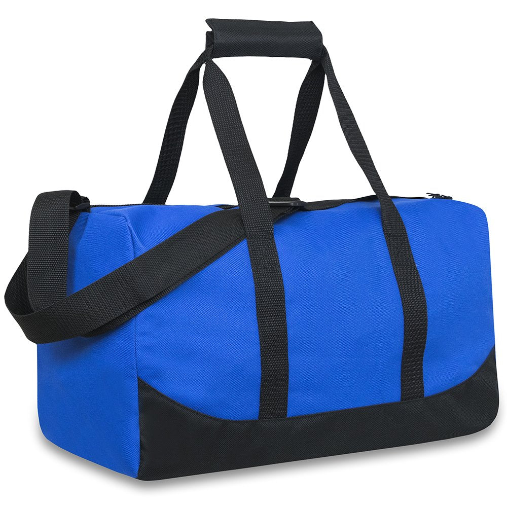 30 Liter, 17 Inch Canvas Duffle Bags for Men and Women – Travel Weekender Overnight Carry-On Shoulder Duffel Tote Bags (Black)