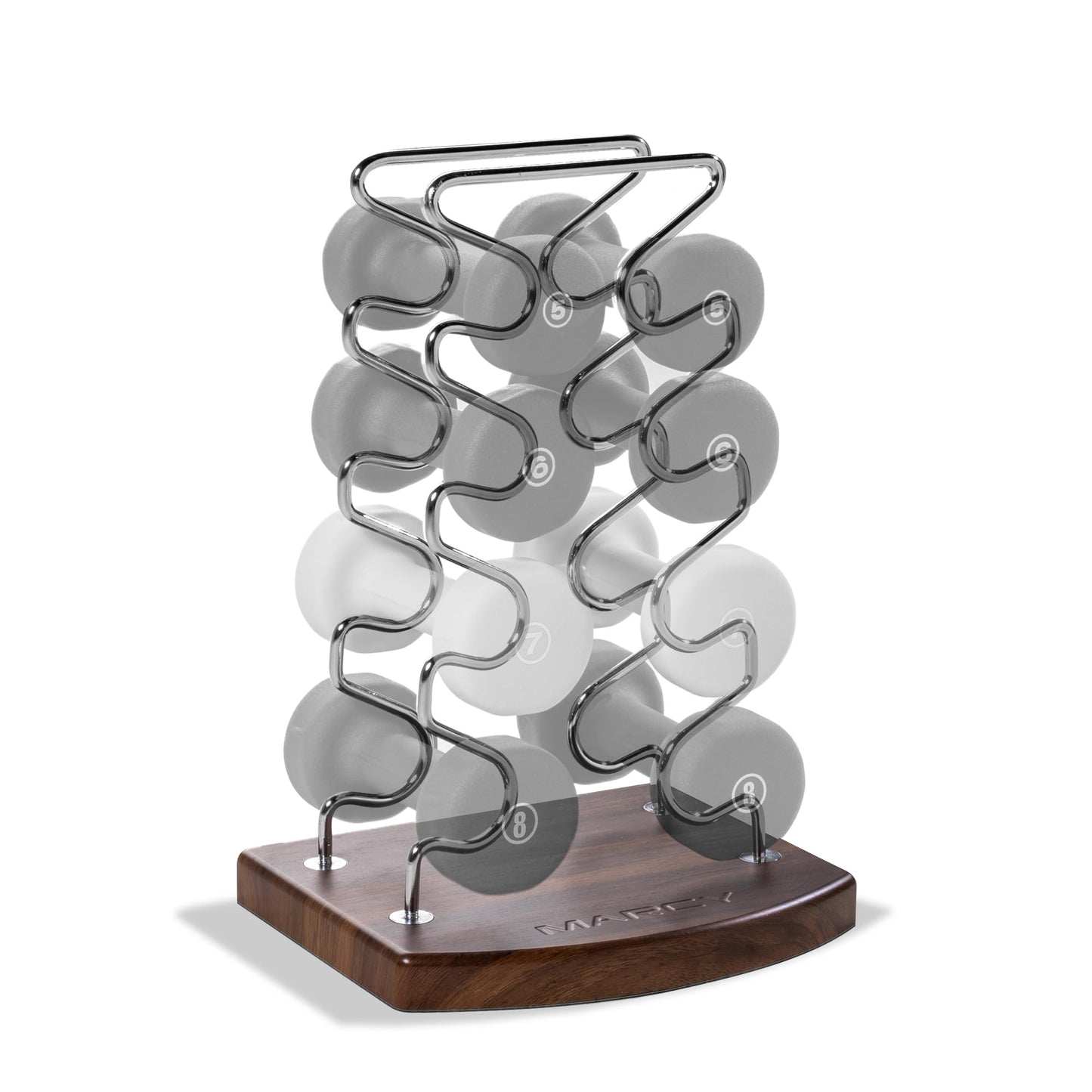 Marcy Strength Training Dumbbell Rack, Wire Frame Minimalist Dumbbell Storage