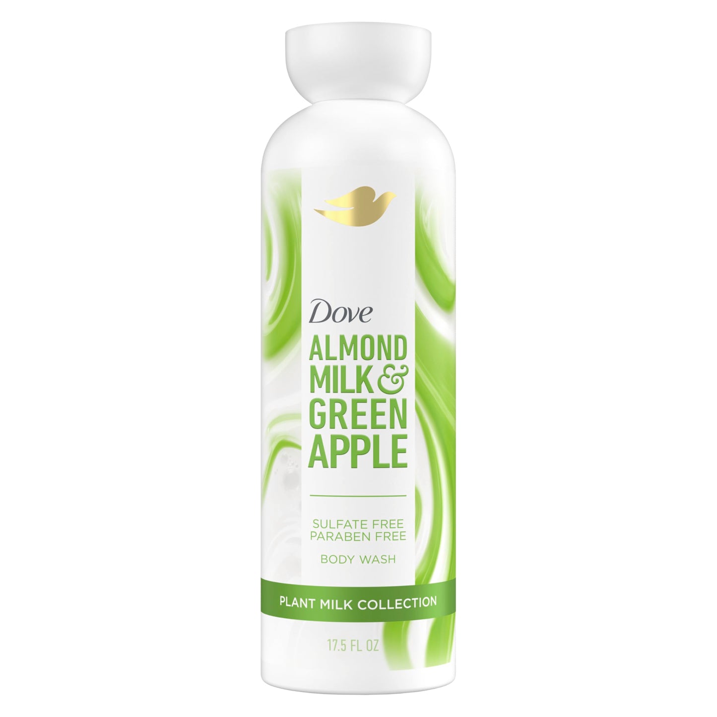 Dove Plant Milk Cleansing Body Wash Turmeric & Lemon for Moisturized Skin Gentle Cleanser, No Sulfates or Parabens, pH balanced 17.5 fl oz