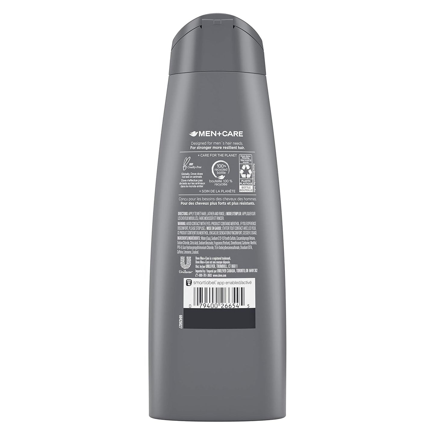 Dove Men+Care Fortifying 2 in 1 Shampoo and Conditioner for Normal to Oily Hair Fresh and Clean with Caffeine Helps Strengthen and Nourish Hair 12 oz