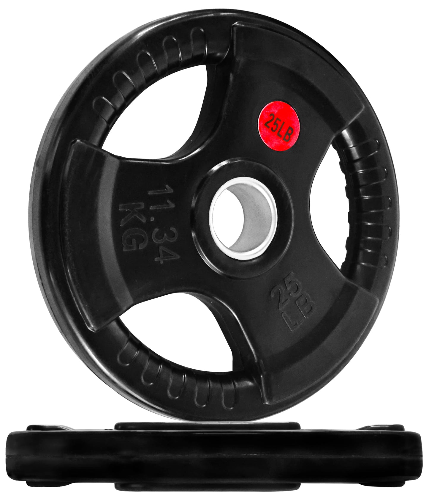 Olympic Cast Iron Plate for Strength Training and Weightlifting, Pairs, Sets or Set with Barbell, Multiple Sizes