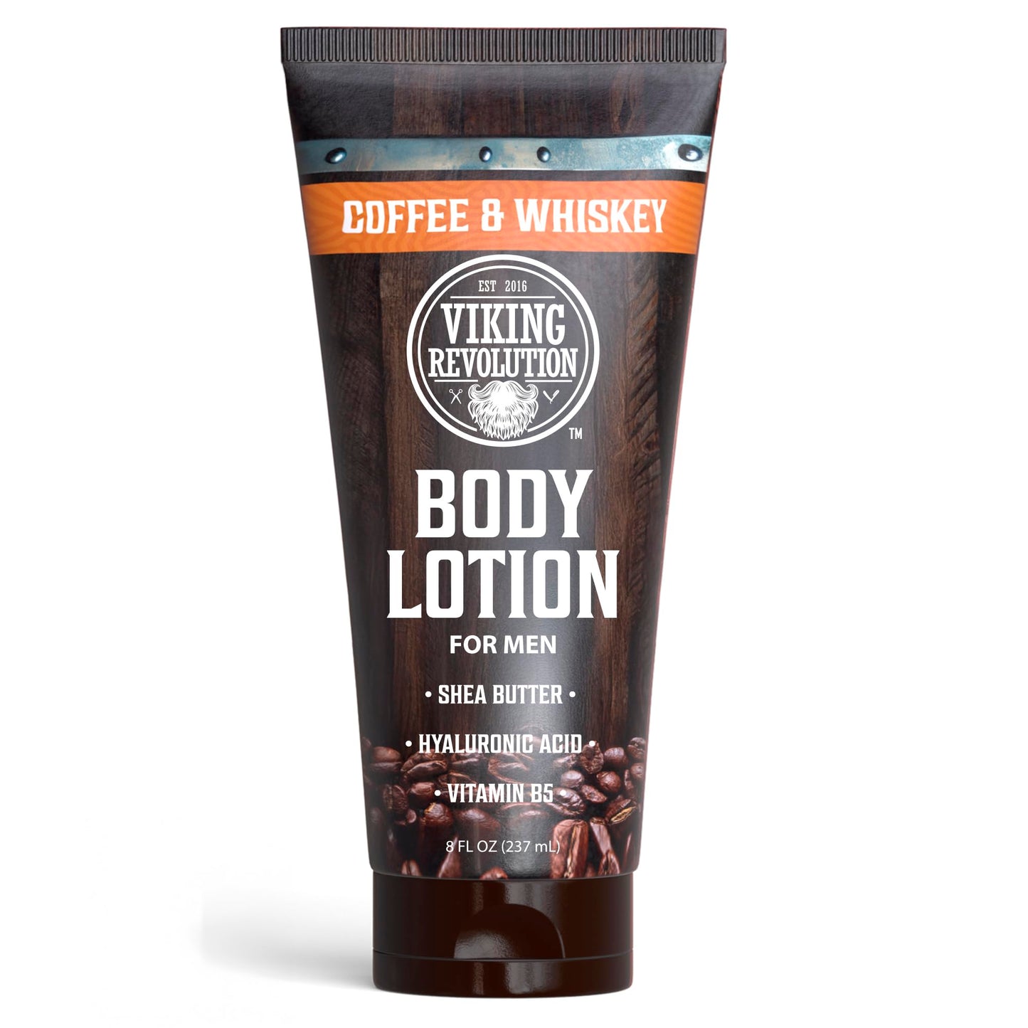 Viking Revolution Sandalwood Body Lotion for Men – Mens Lotion for Dry Skin with Shea Butter, Hyaluronic Acid and Vitamin B5 – Nourishing Mens Body Lotion for Hydrated and Smooth Skin (8oz, 1 Pack)