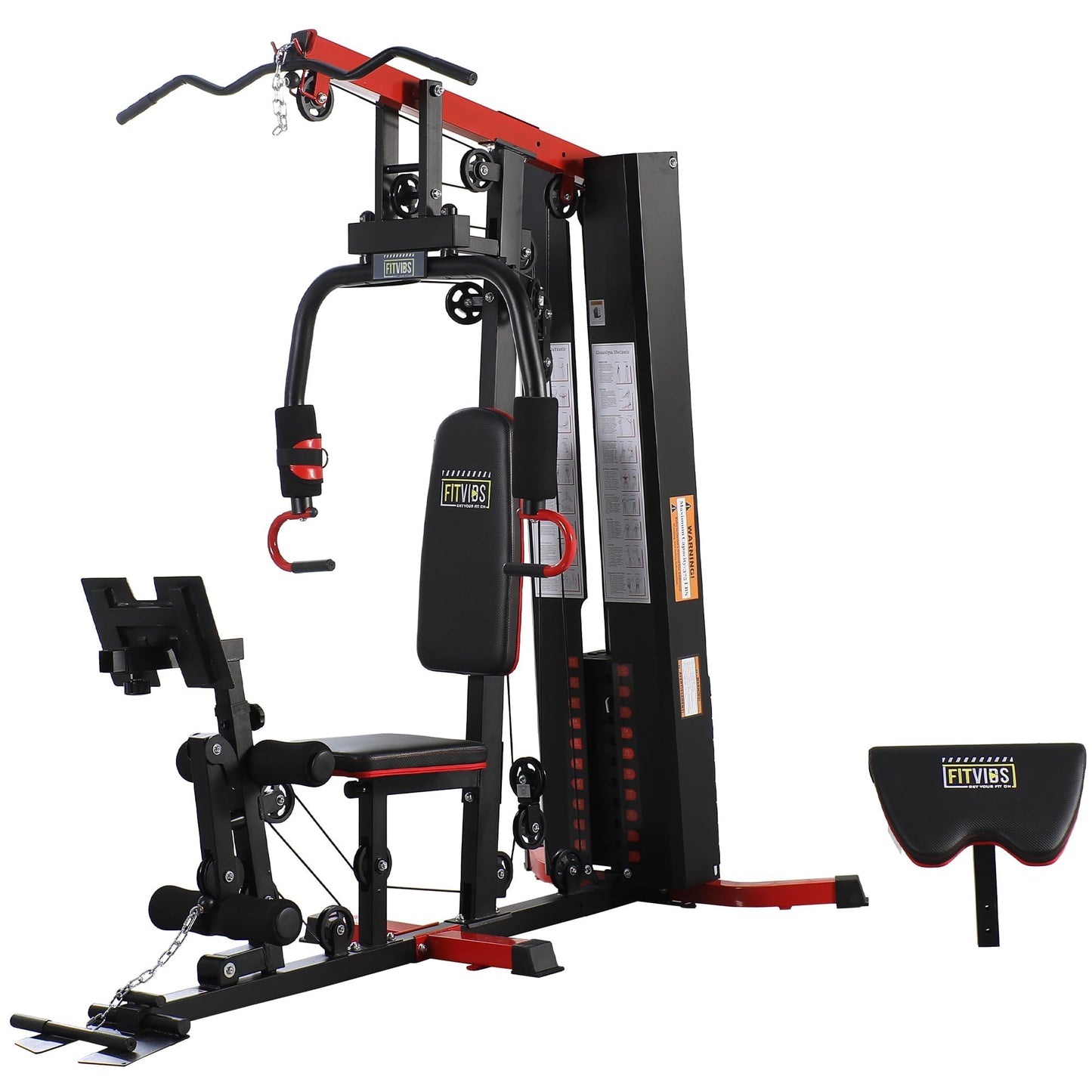 Home Gym, Workout Equipment with Leg Press, Exercise Equipment for Home with Pulley System, Home Gym Equipment for Full Body Strength Training, Preacher Curl and Leg