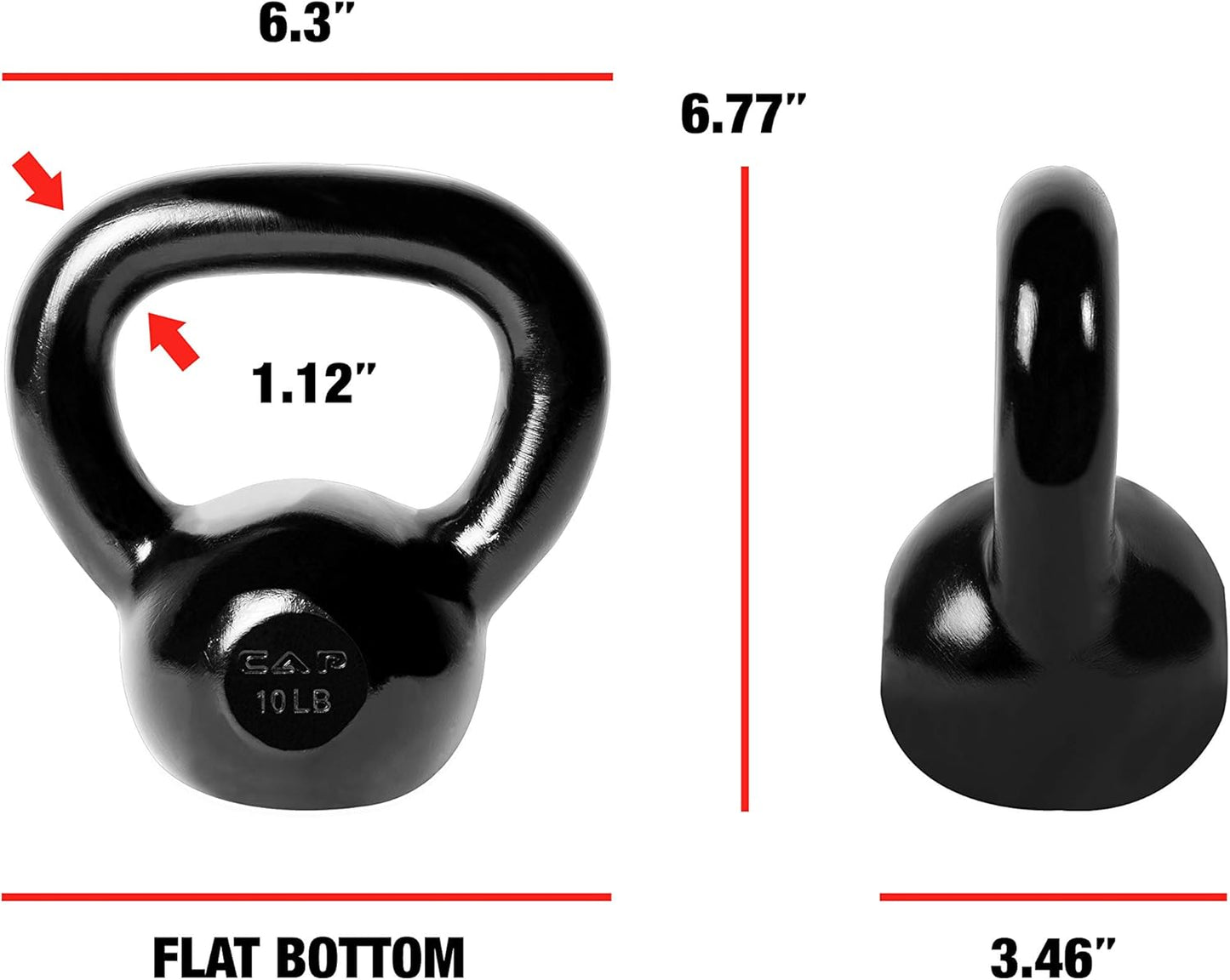 Cap Barbell Enamel Coated Cast Iron Kettlebell