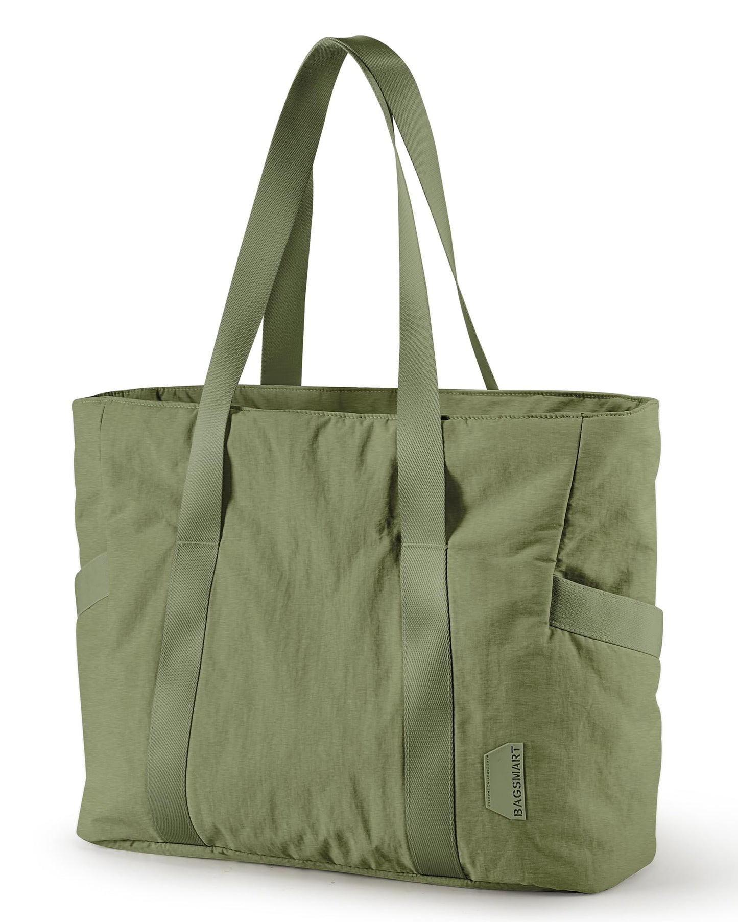 BAGSMART Tote Bag for Women with Zipper, Gym tote with Compartments, Work Tote Nurse Dance Yoga Bag for Travel