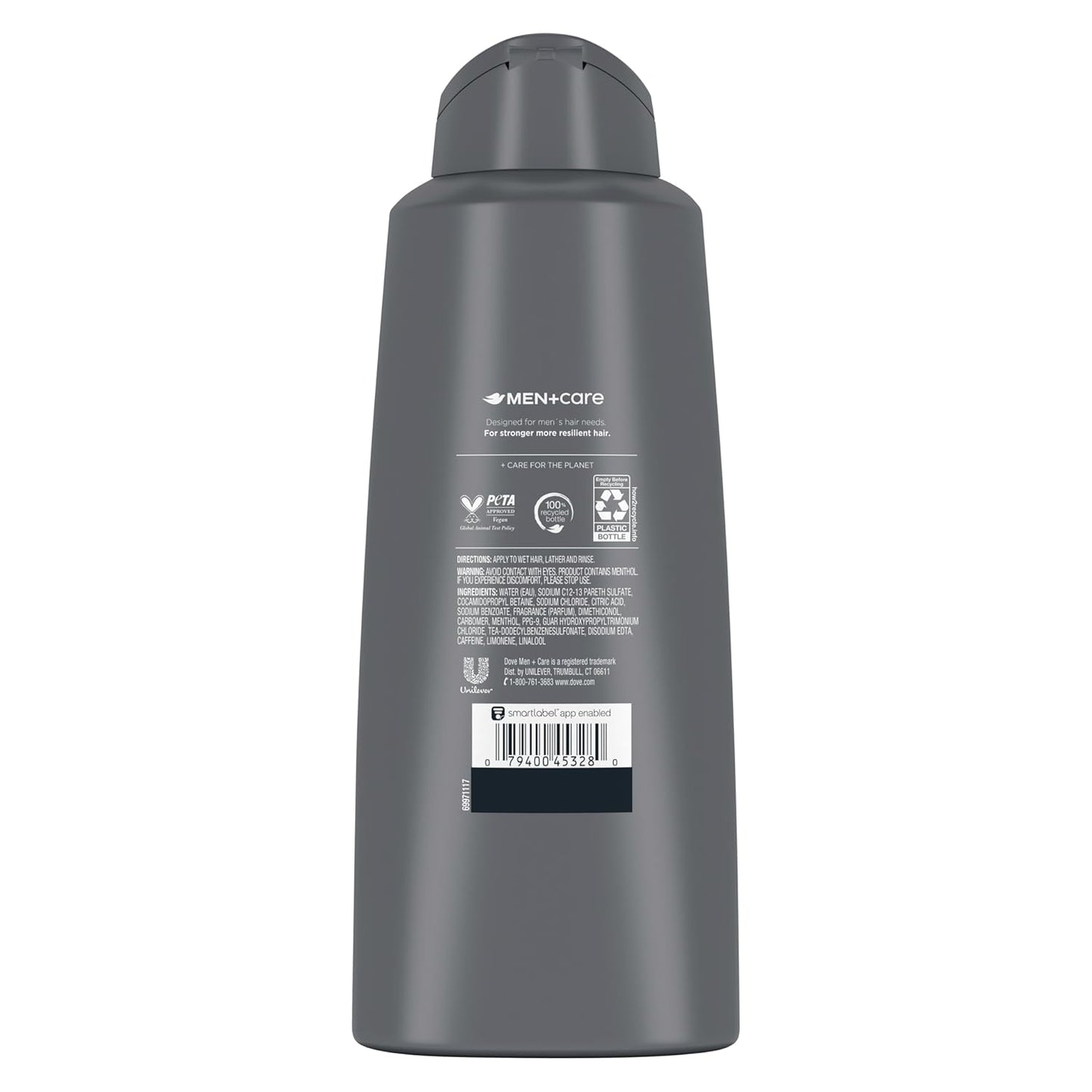 DOVE MEN + CARE Fortifying 2-in-1 Shampoo and Conditioner Fresh and Clean with Caffeine For Everyday Care Helps Strengthen and Nourish Hair 20.4 oz