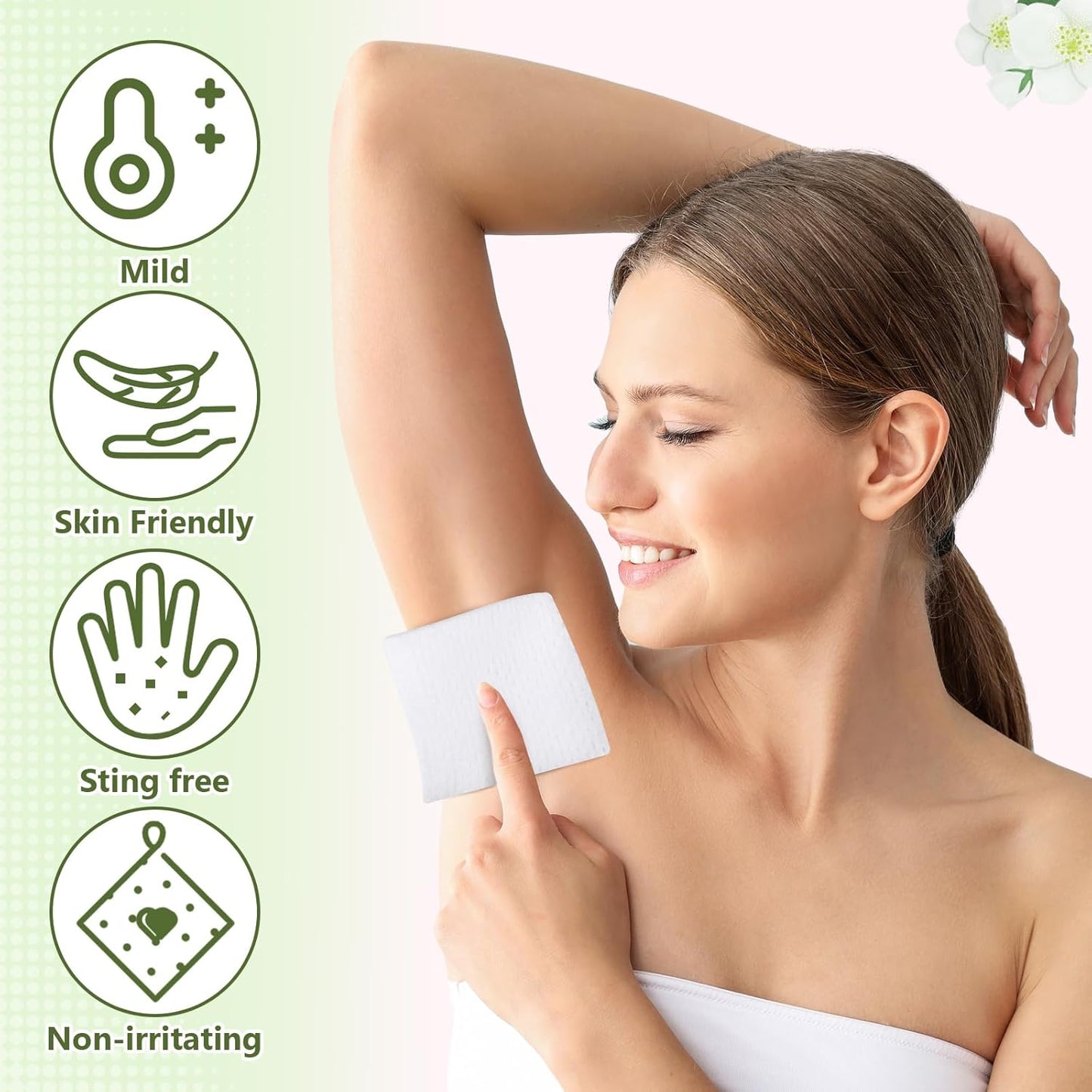 Timgle 100 Pcs Travel Deodorant Wipes Individually Wrapped Armpit Antiperspirant Deodorant Sweat Body Wipes for Women Men Teens Sports Travel Cleanse Skin and Underarm Excessive Sweating(Cucumber)