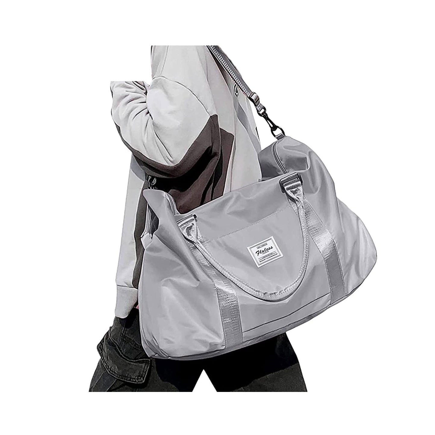 Sport Travel Duffle Bag Large Gym Tote Bag for Women, Weekender Carry on Bag for Airplane, Ladies Beach Overnight Bag Waterproof Luggage Bag with Wet Pocket