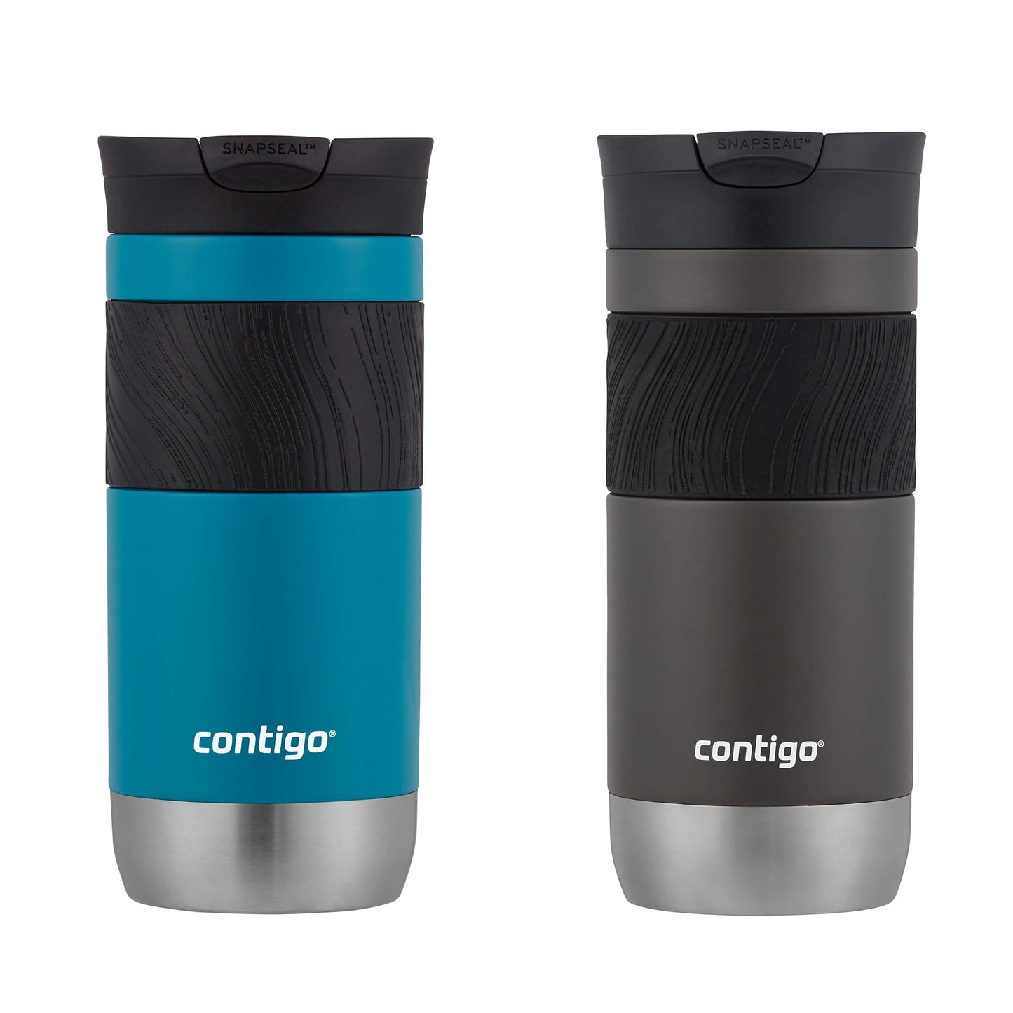 Contigo Byron Vacuum-Insulated Stainless Steel Travel Mug, 20oz - Leak-Proof Lid, BPA-Free, Blue Corn - Perfect Reusable Cup for Coffee or Water; hot and cold beverage holder
