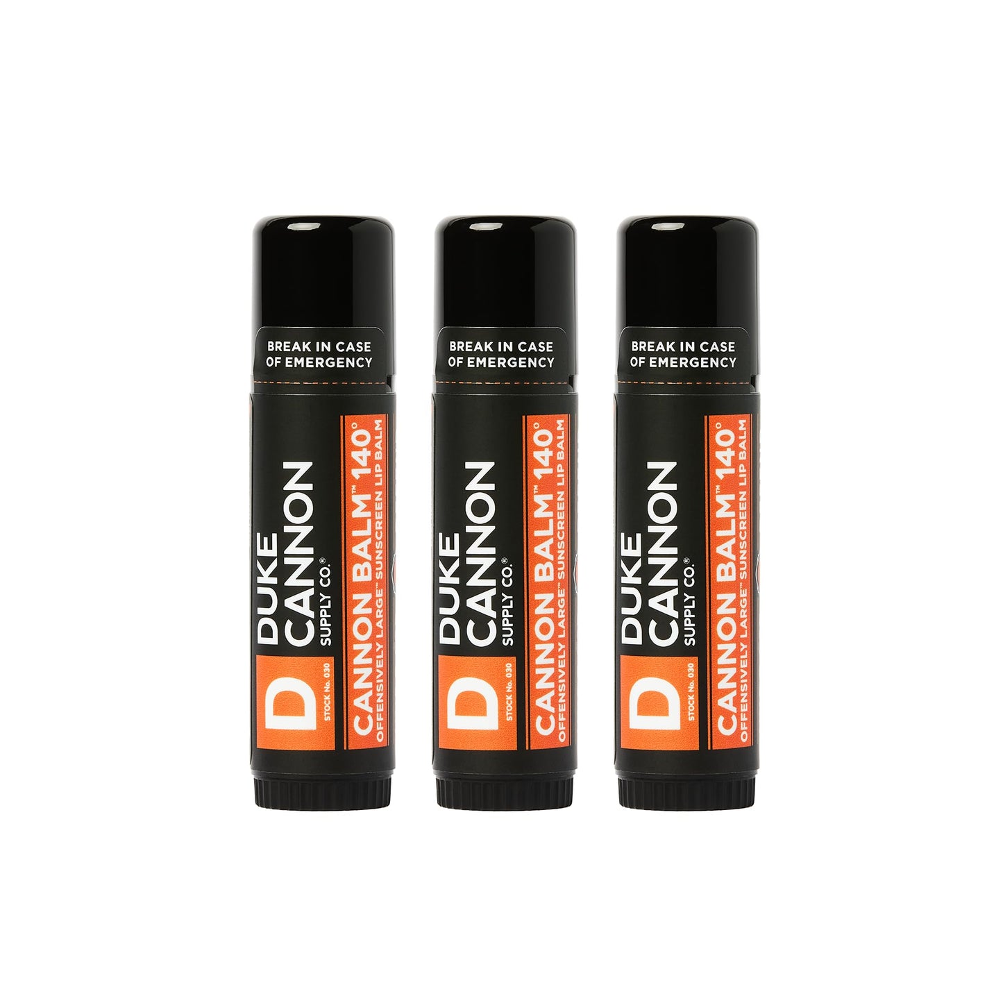 Duke Cannon Supply Co. - Tactical Lip Protectant Balm, Fresh Mint (3 Pack of 0.56 oz) Superior Performance Lip Protection Balm for Hard Working Men - Fresh Mint