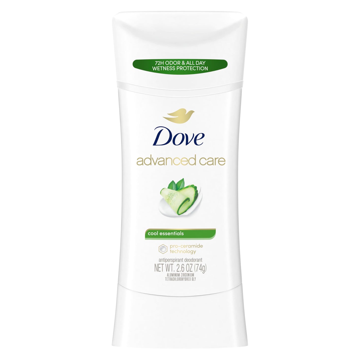 Dove Advanced Care Antiperspirant Caring Coconut, 2 Count Deodorant Stick for Women, for 48 Hour Protection And Soft And Comfortable Underarms, 2.6 oz
