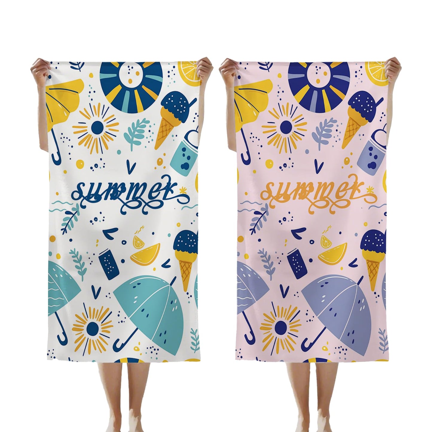 Custom Beach Towel Personalized Beach Towels Sand Free Quick Dry Pool Towels Custom Summer Beach Towels for Adults Dock and Bay Oversized Beach Camping Towels Travel Vacation Essentials Gift