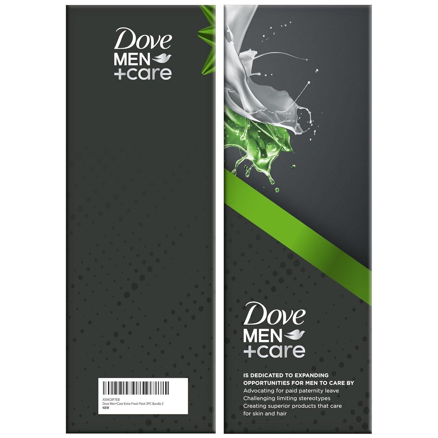 Dove Men + Care Bundle – Extra Fresh Body Wash & 72H Deodorant + Fresh + Clean 2-in-1 Shampoo and Conditioner, Citrus Scent (3 Piece Set)
