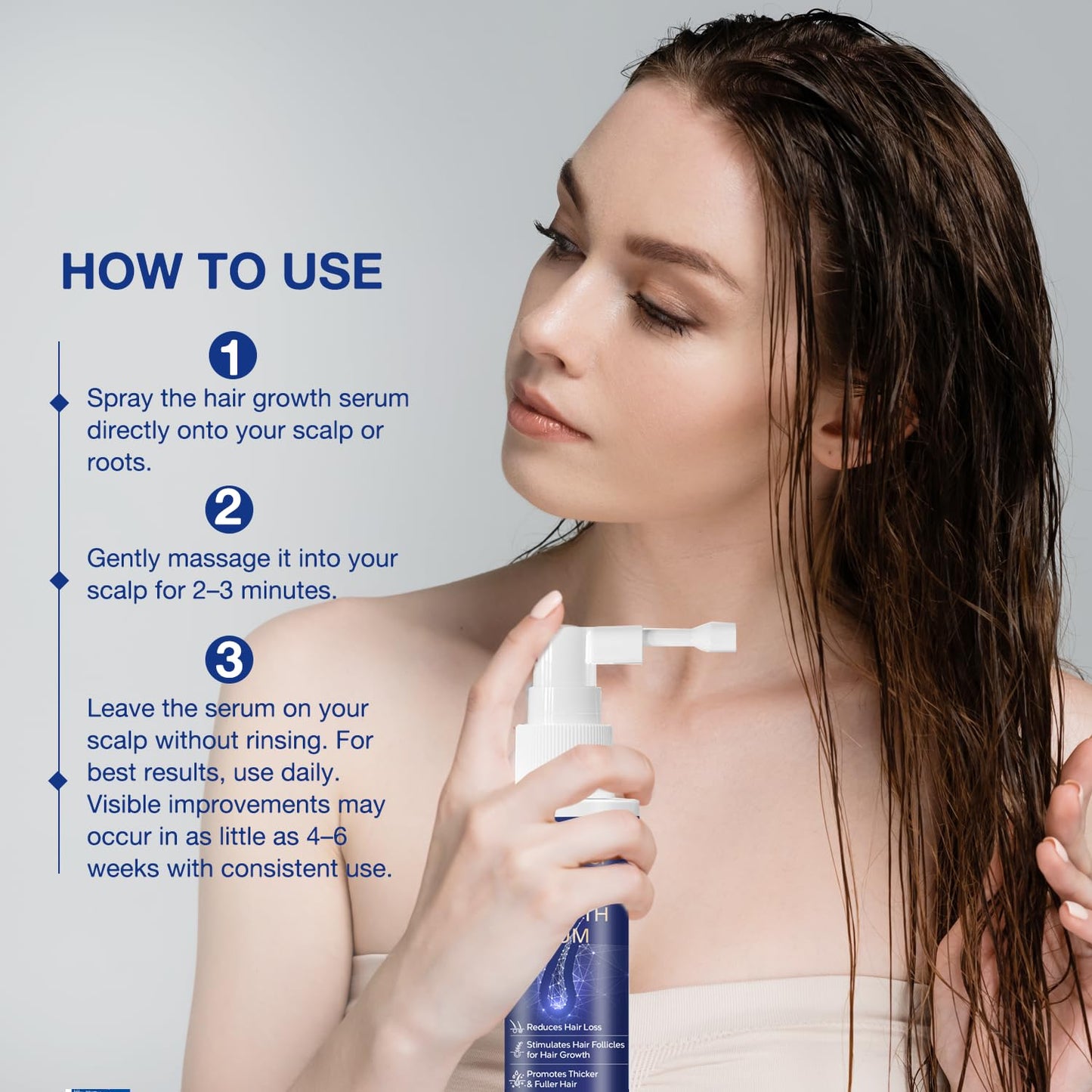 VENANOCI Hair Growth Oil Spray: with Rosemary, Biotin, Batana Oil & Rice Water – Natural Anti-Hair Loss Treatment for Thinning Hair – Promotes Thicker, Fuller Hair for Women & Men – All Hair Types