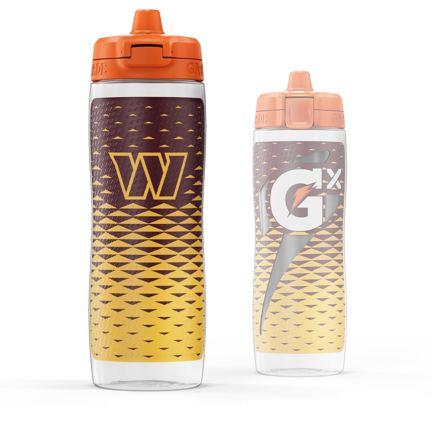 Gatorade Gx NFL Non-Slip Squeeze Bottles, 30 fl oz, Gx Hydration System