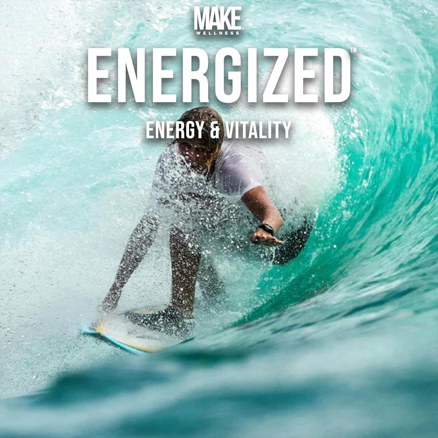 Energized | Clean Daily Support for Energy & Focus | Bioactive Peptide Formula | Jitter-Free, Balanced Formula | 30 Servings